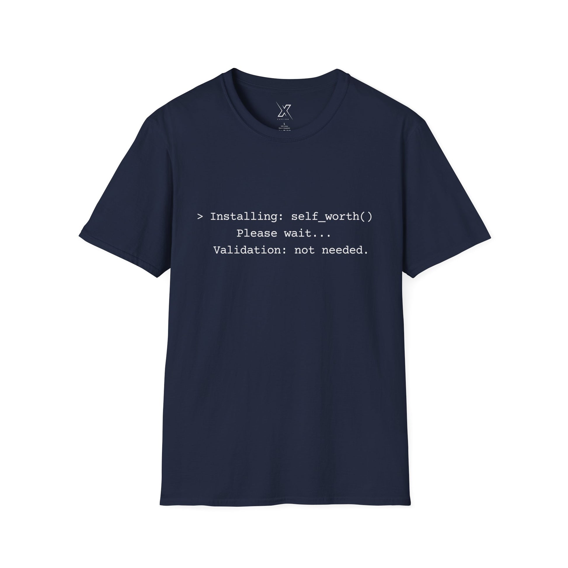 T-shirt X-CEPTION inspiré de la technologie et de l'estime de soi | Cadeau pour programmeurs, t-shirt de motivation pour développeurs, t-shirt humoristique sur le codage, vêtements de soins personnels, geek [...]