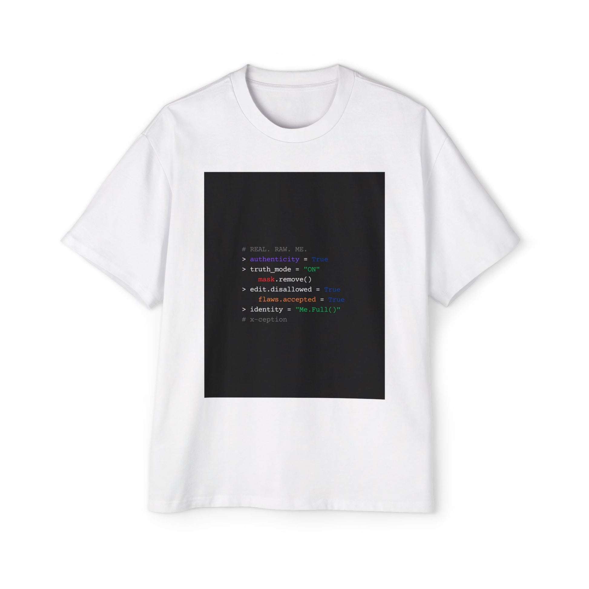 T-shirt surdimensionné X-CEPTION au design graphique unique, style streetwear décontracté, cadeau pour les programmeurs, idéal pour la superposition, style unisexe
