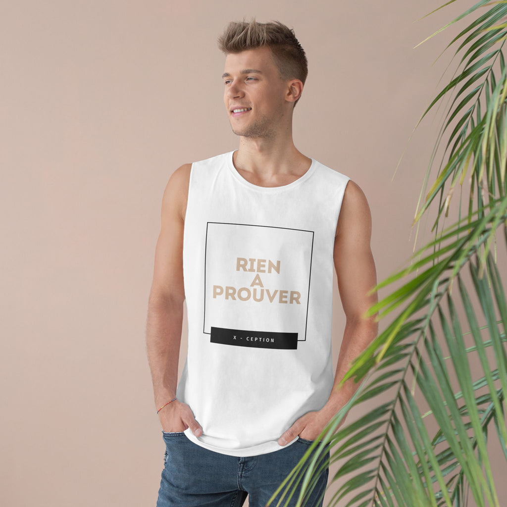 Unisex Motivational X-CEPTION Tank Top, Workout Shirt, Summer Activewear, Gifts for Friends, Casual Everyday Wear, Fitness Apparel