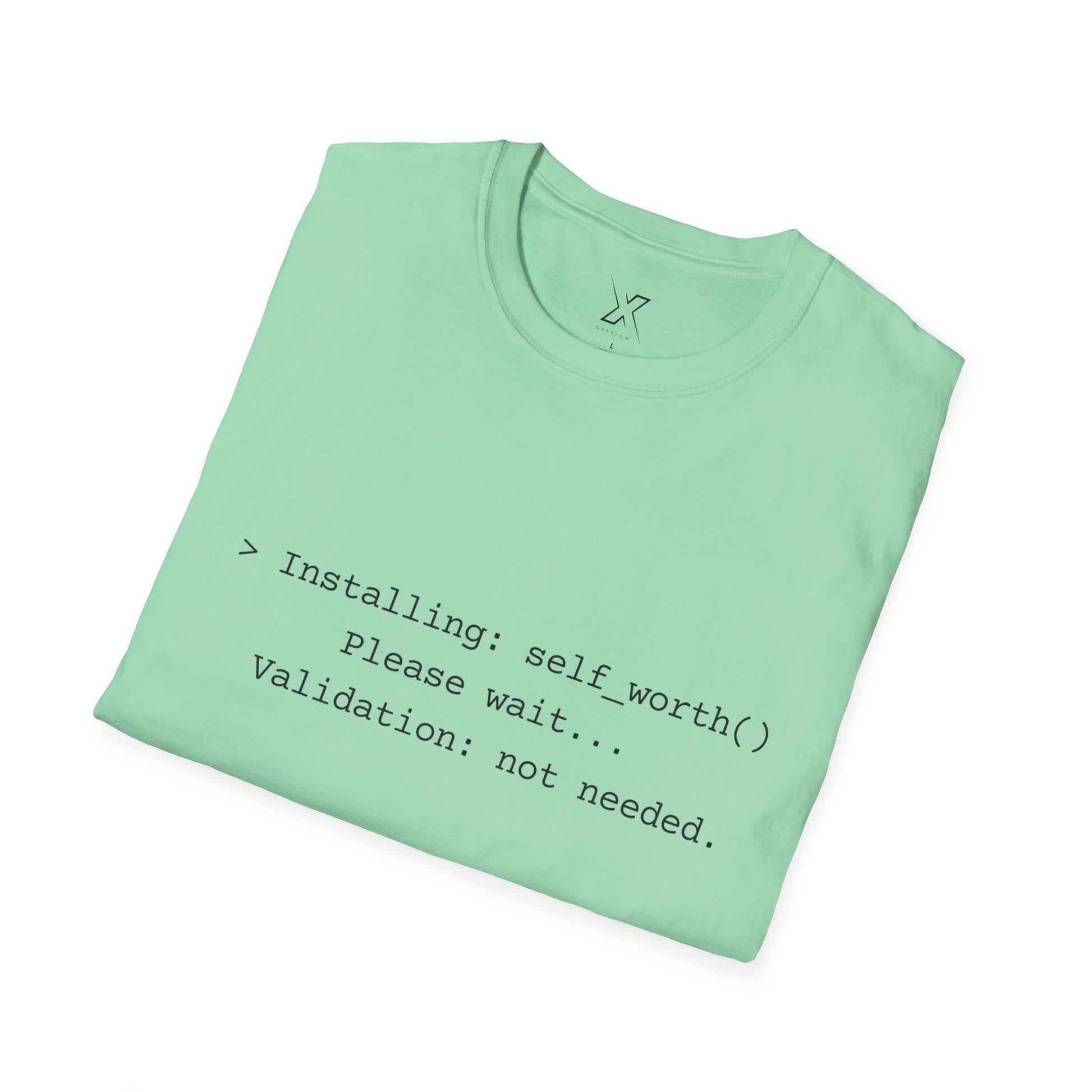 T-shirt X-CEPTION inspiré de la technologie et de l'estime de soi | Cadeau pour programmeurs, t-shirt de motivation pour développeurs, t-shirt humoristique sur le codage, vêtements de soins personnels, geek [...]