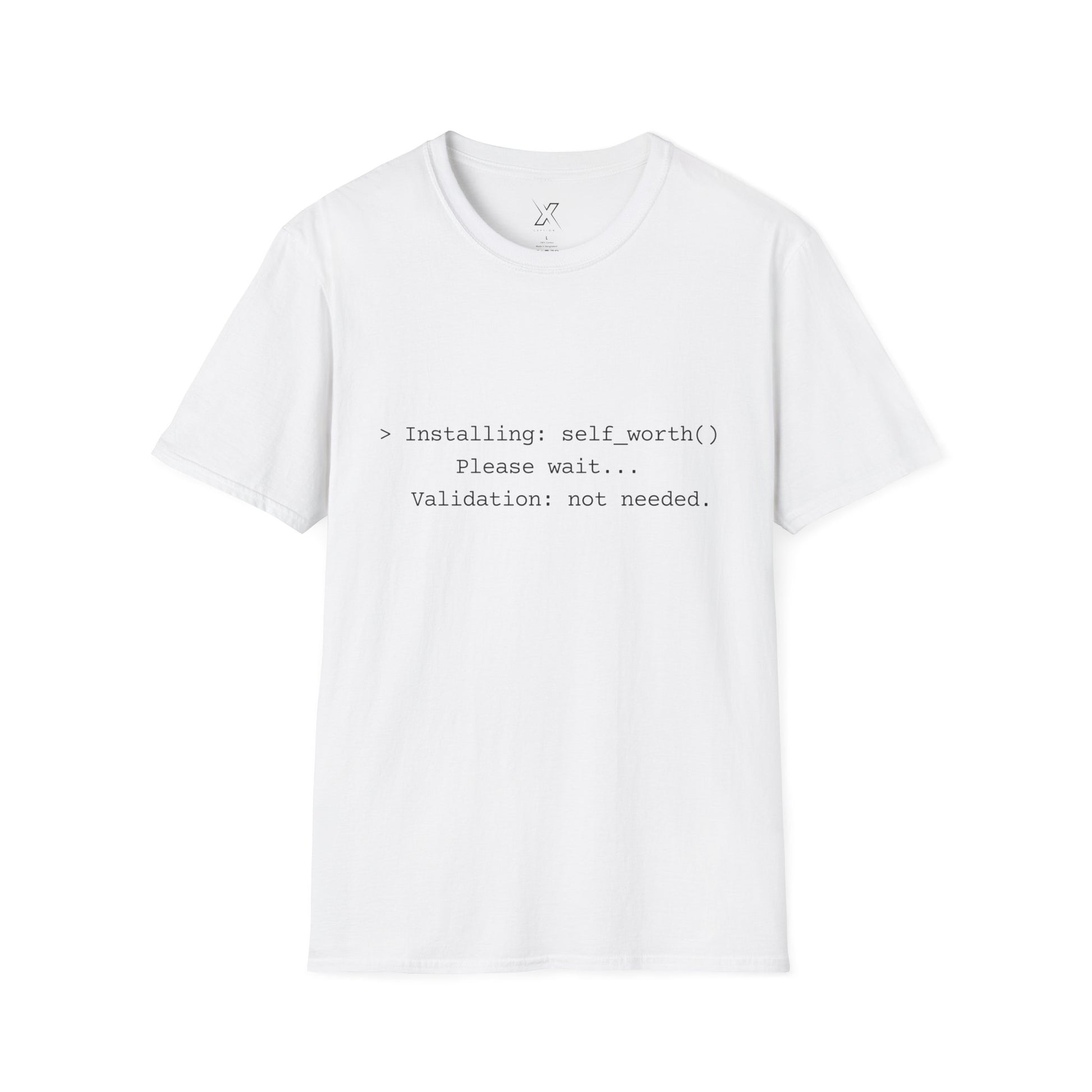 T-shirt X-CEPTION inspiré de la technologie et de l'estime de soi | Cadeau pour programmeurs, t-shirt de motivation pour développeurs, t-shirt humoristique sur le codage, vêtements de soins personnels, geek [...]