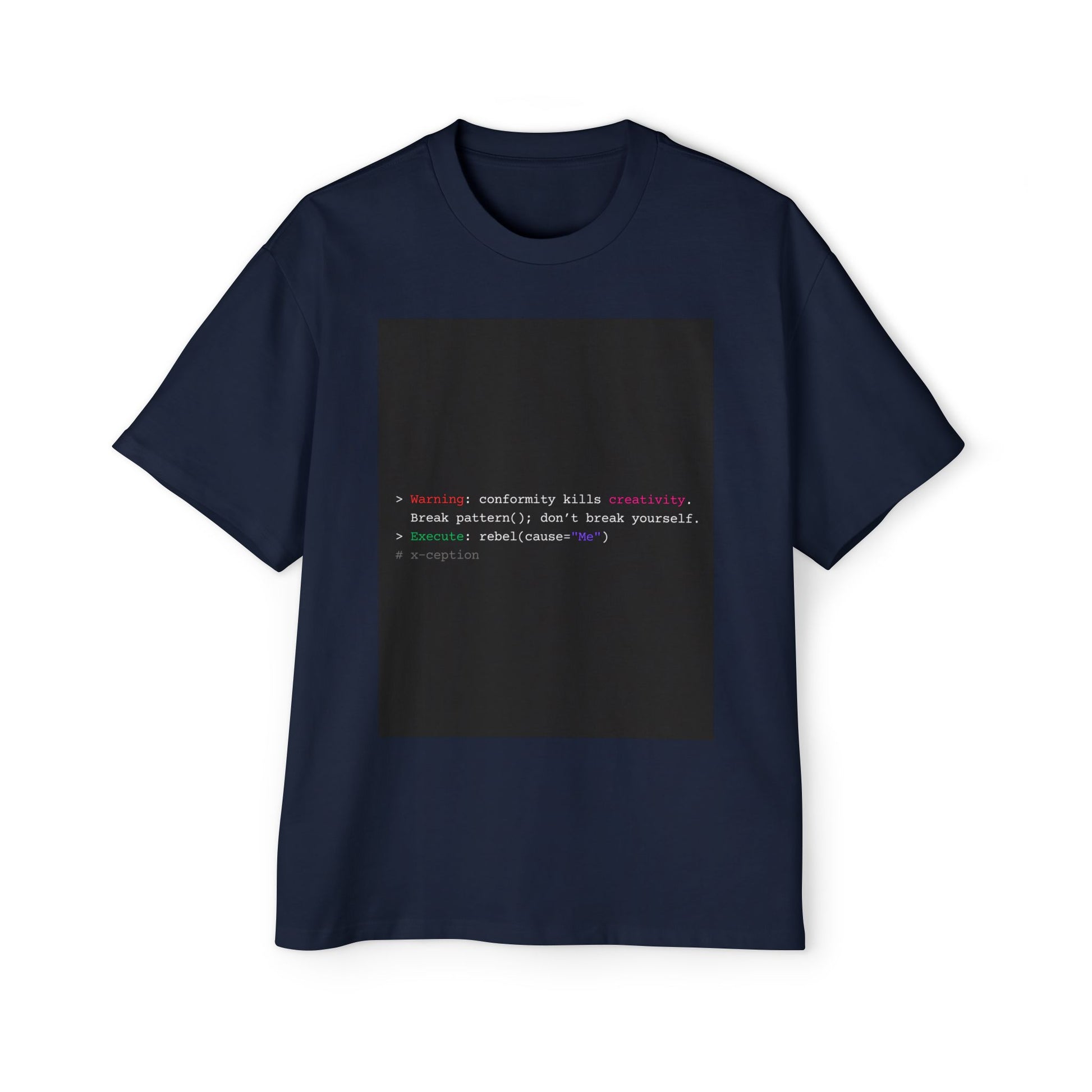 T-shirt graphique surdimensionné X-CEPTION élégant, confortable et décontracté, style urbain tendance, idéal au quotidien, cadeau pour lui/elle