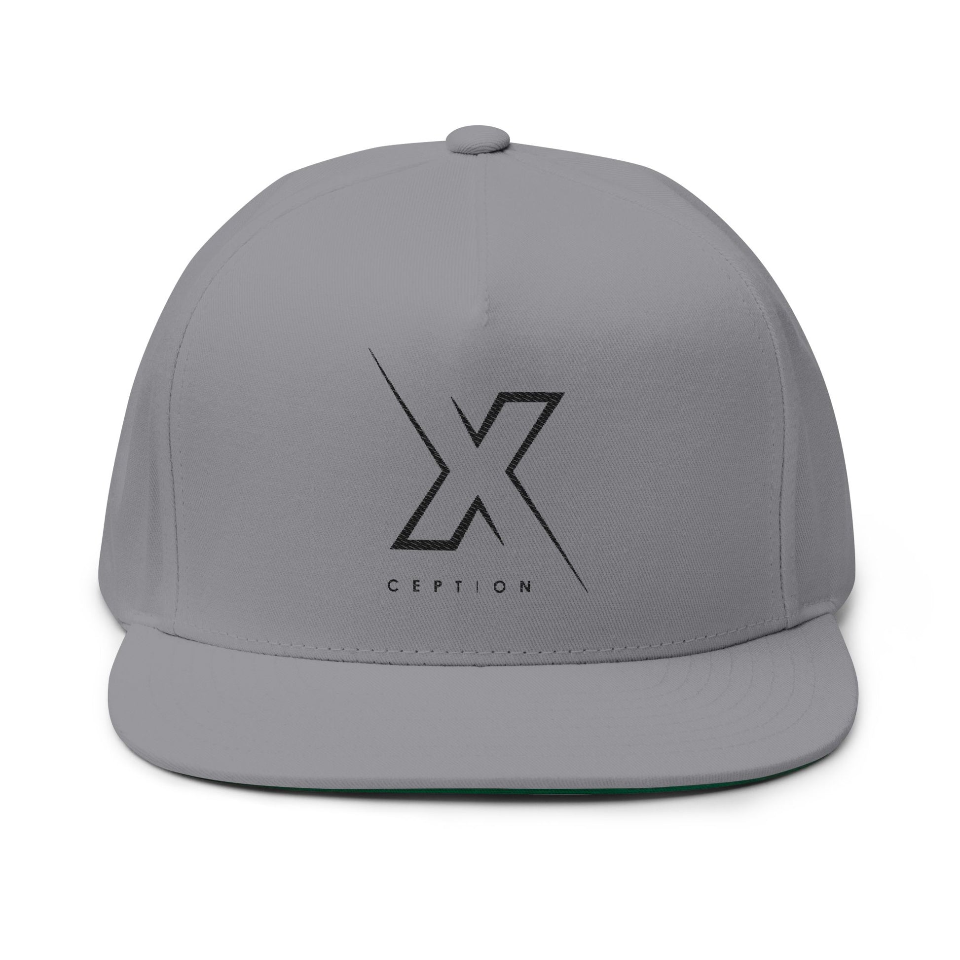 Casquette plate tendance X-CEPTION | Chapeau brodé élégant pour tenue décontractée, streetwear, cadeau pour lui, accessoire de mode, style estival, cadeau d'anniversaire