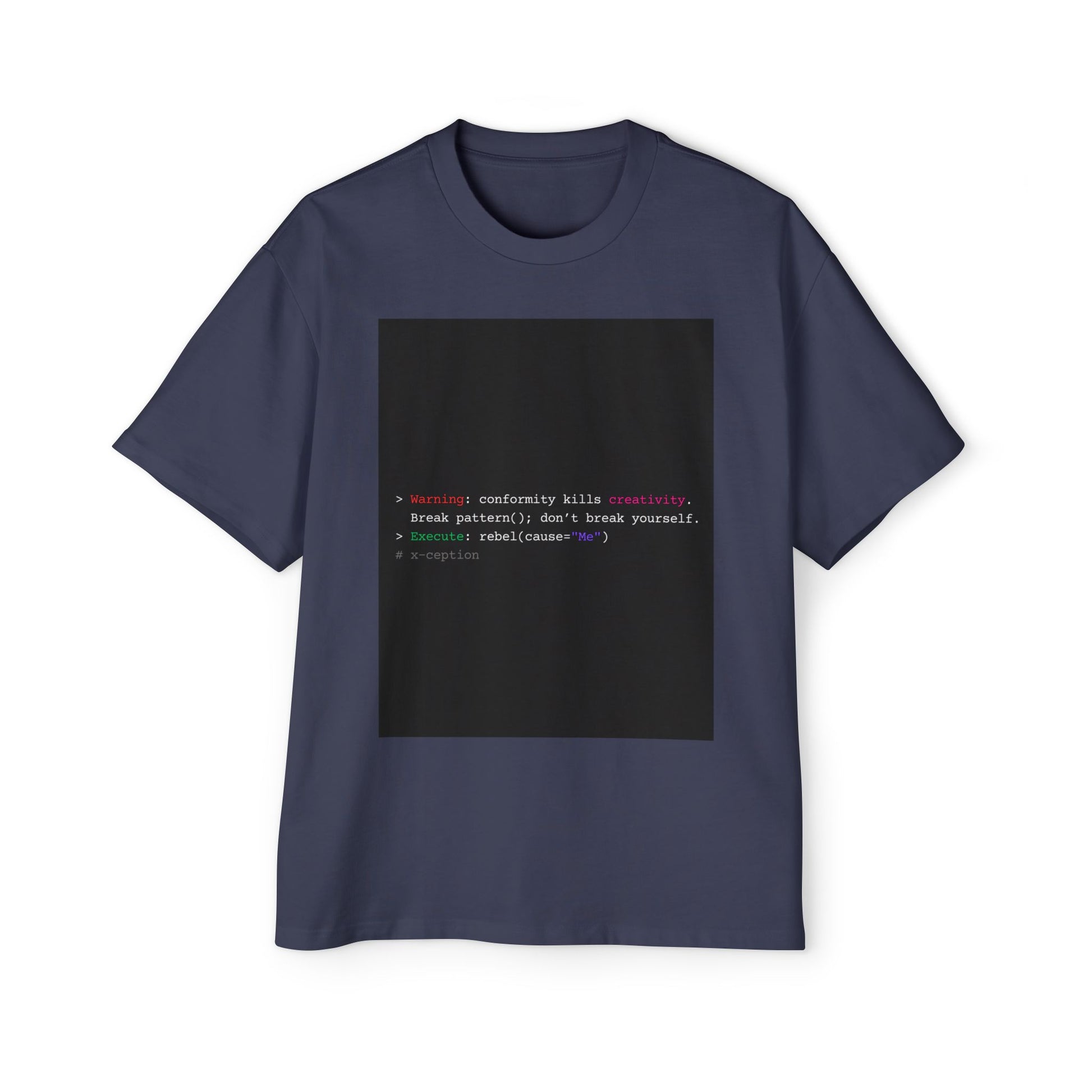 T-shirt graphique surdimensionné X-CEPTION élégant, confortable et décontracté, style urbain tendance, idéal au quotidien, cadeau pour lui/elle