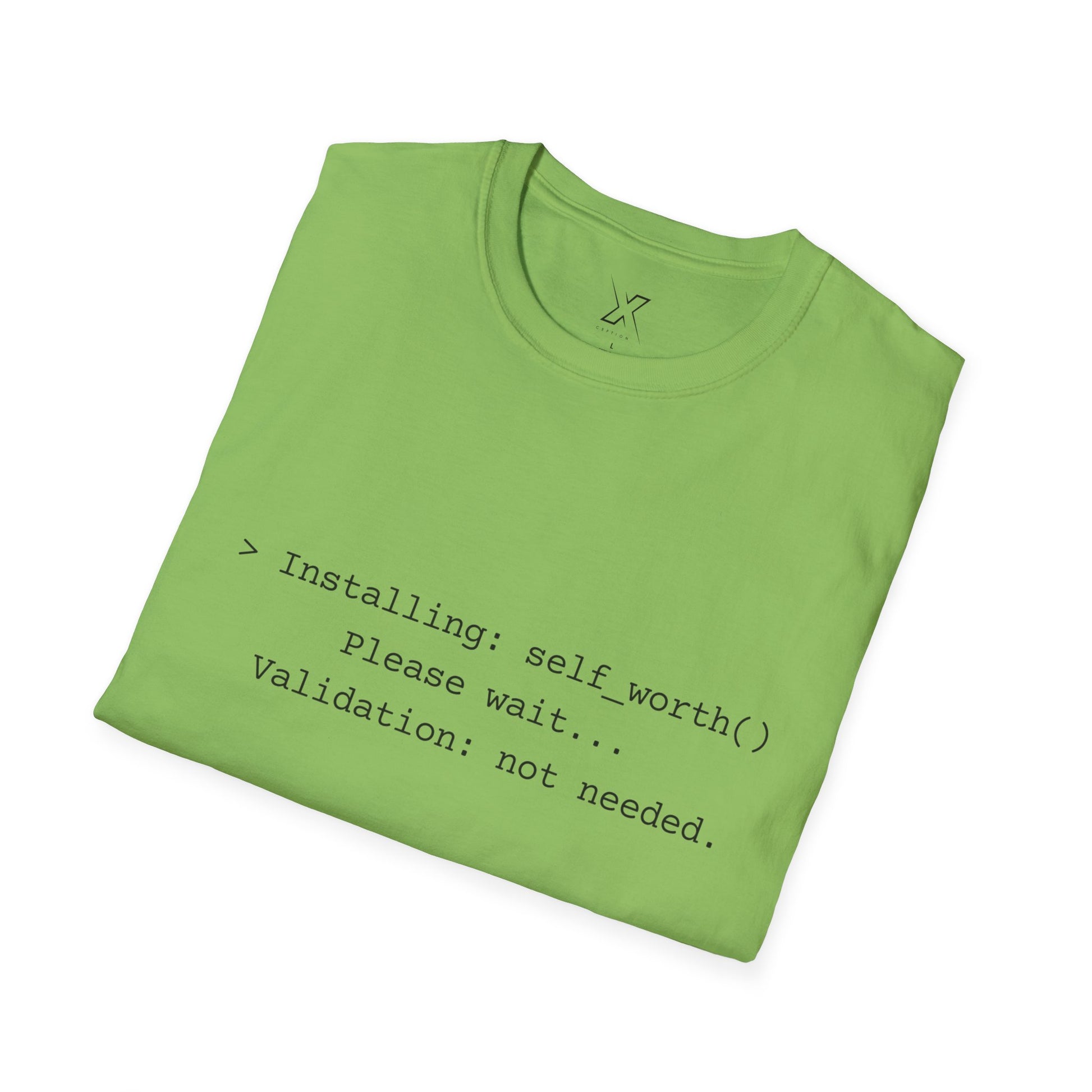 T-shirt X-CEPTION inspiré de la technologie et de l'estime de soi | Cadeau pour programmeurs, t-shirt de motivation pour développeurs, t-shirt humoristique sur le codage, vêtements de soins personnels, geek [...]