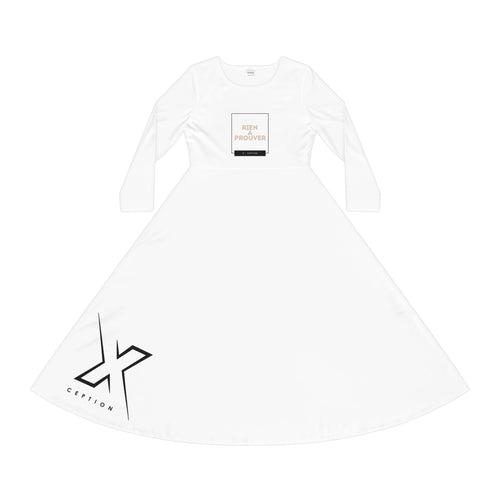 Robe de danse chic X-CEPTION pour femme, fluide et à manches longues, idéale pour les cours de danse, les fêtes, les récitals, ou comme cadeau pour danseuses.