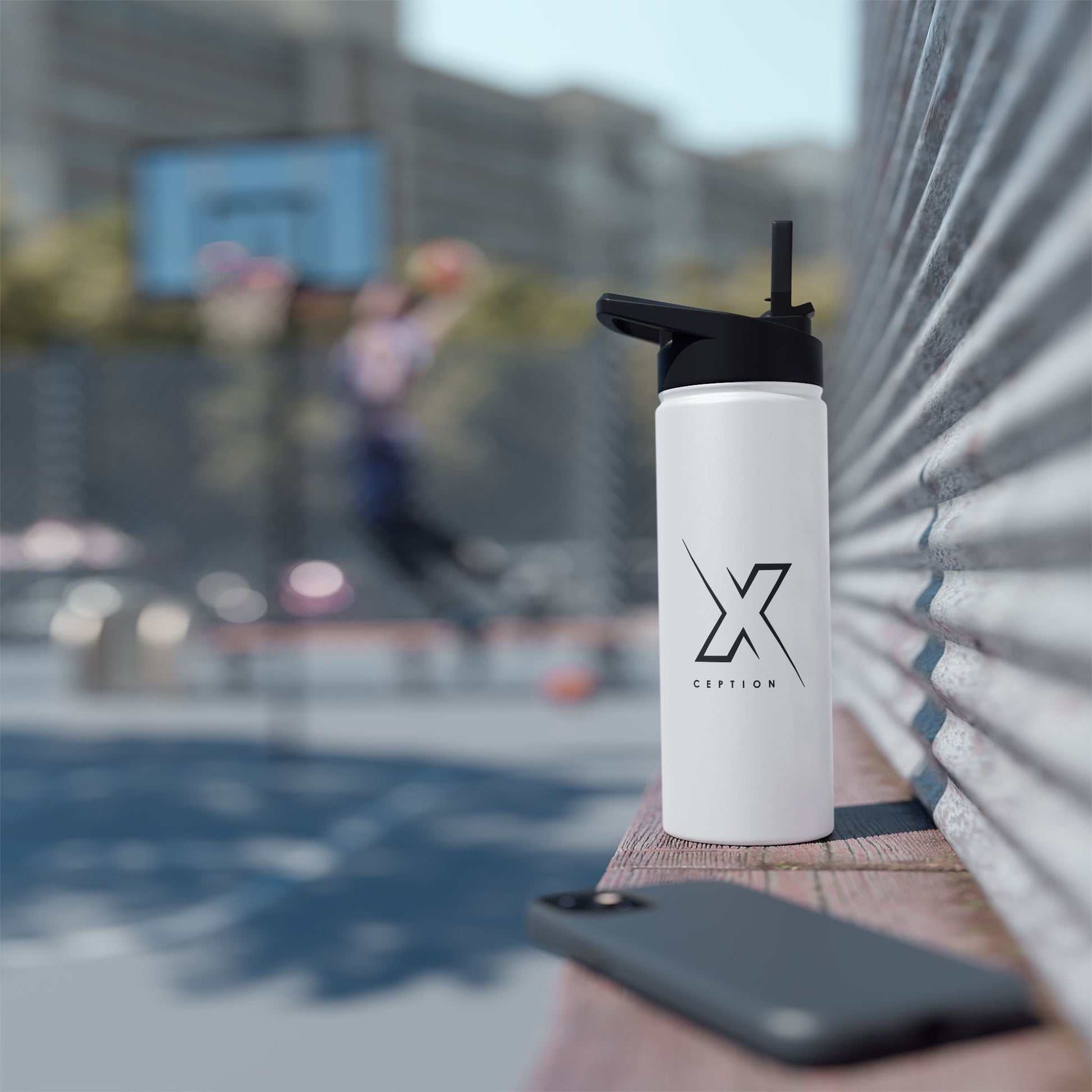 Bouteille d'eau élégante X-CEPTION en acier inoxydable, tasse de voyage isotherme, bouteille de sport, hydratation écologique, cadeau pour les amoureux du plein air, réutilisable [...]