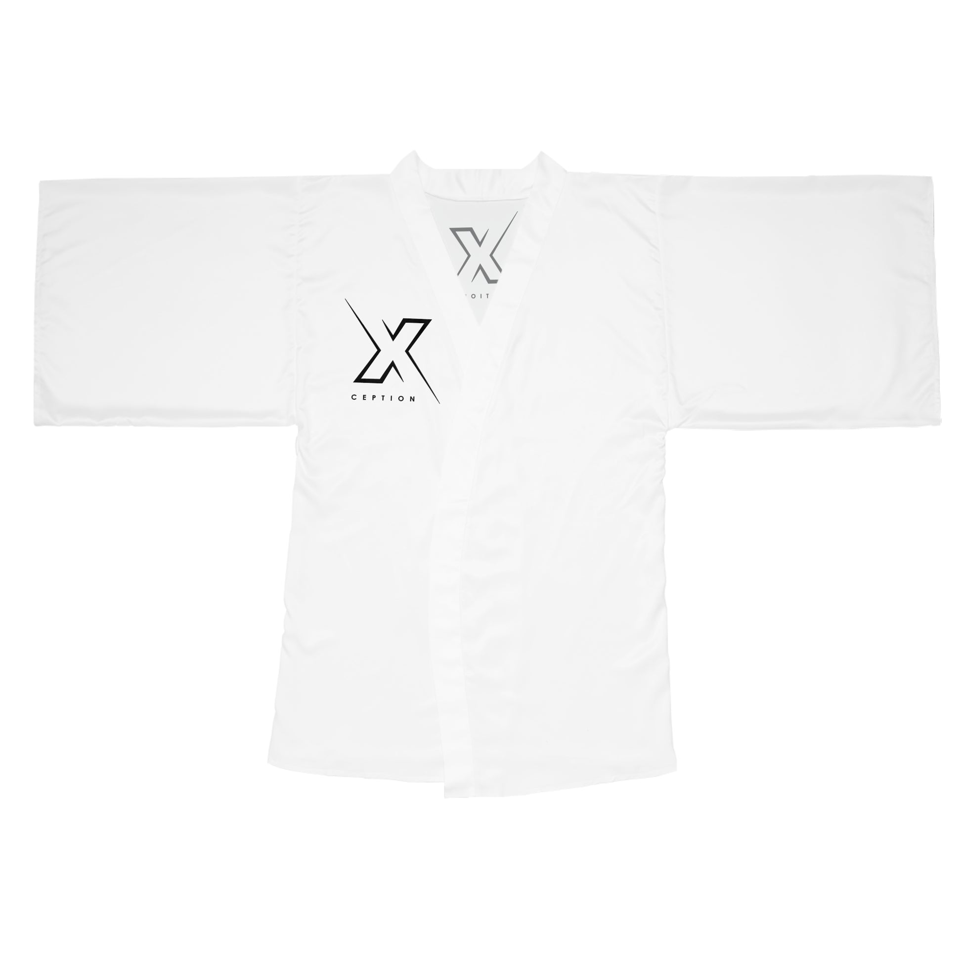 Élégant peignoir kimono à manches longues X-CEPTION, vêtement de détente léger, cadeau spa relaxant, style maison moderne, cadeau douillet pour elle