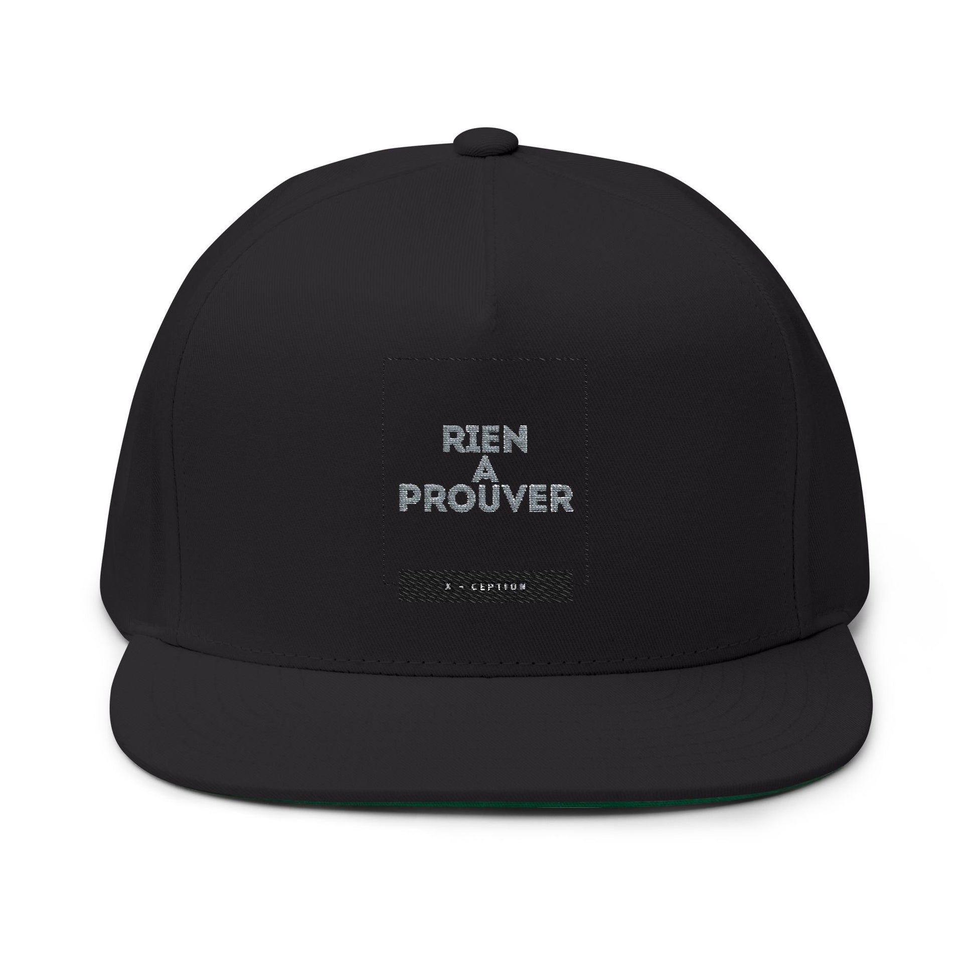 Casquette plate tendance X-CEPTION | Chapeau brodé élégant pour tenue décontractée, streetwear, cadeau pour lui, accessoire de mode, style estival, cadeau d'anniversaire