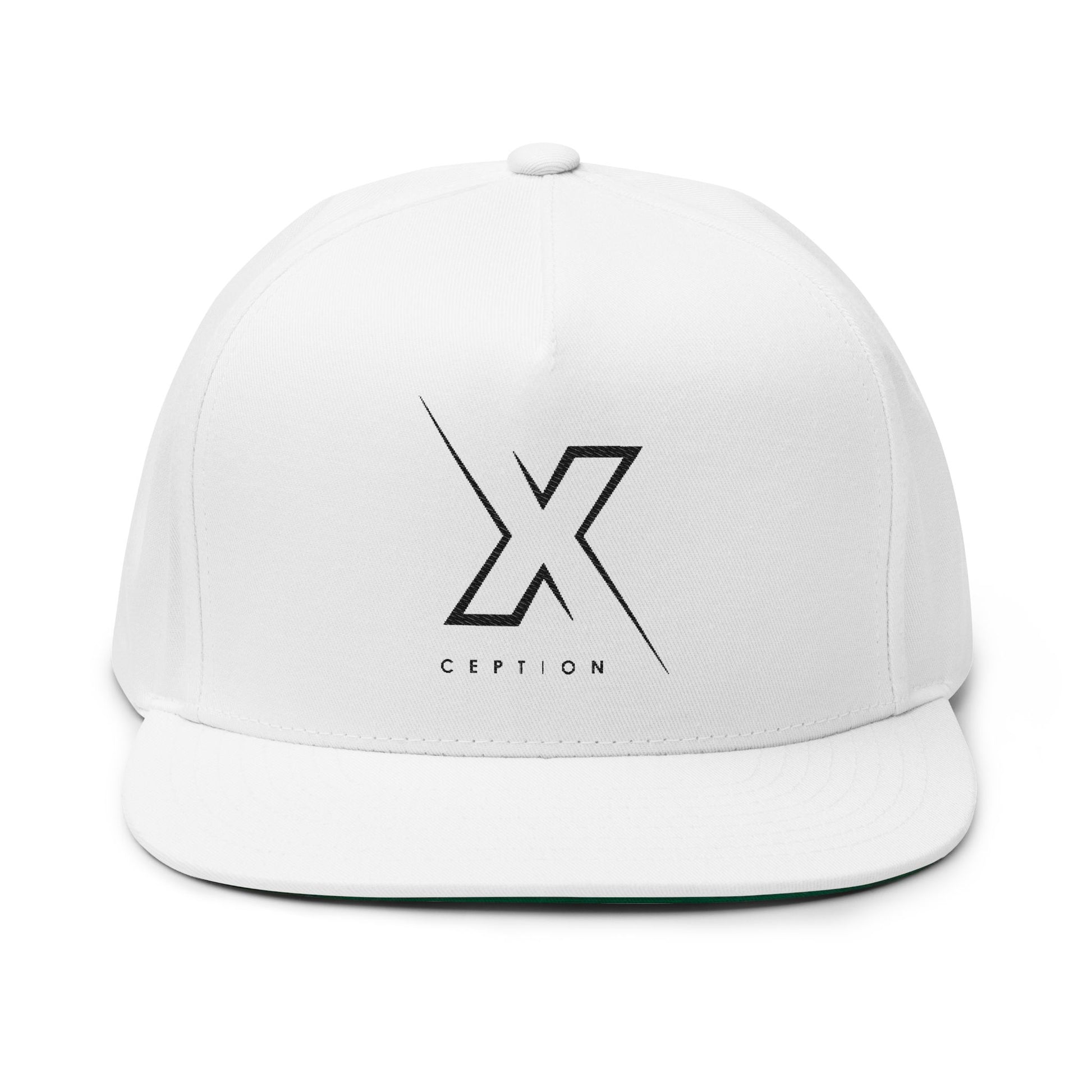 Casquette plate tendance X-CEPTION | Chapeau brodé élégant pour tenue décontractée, streetwear, cadeau pour lui, accessoire de mode, style estival, cadeau d'anniversaire
