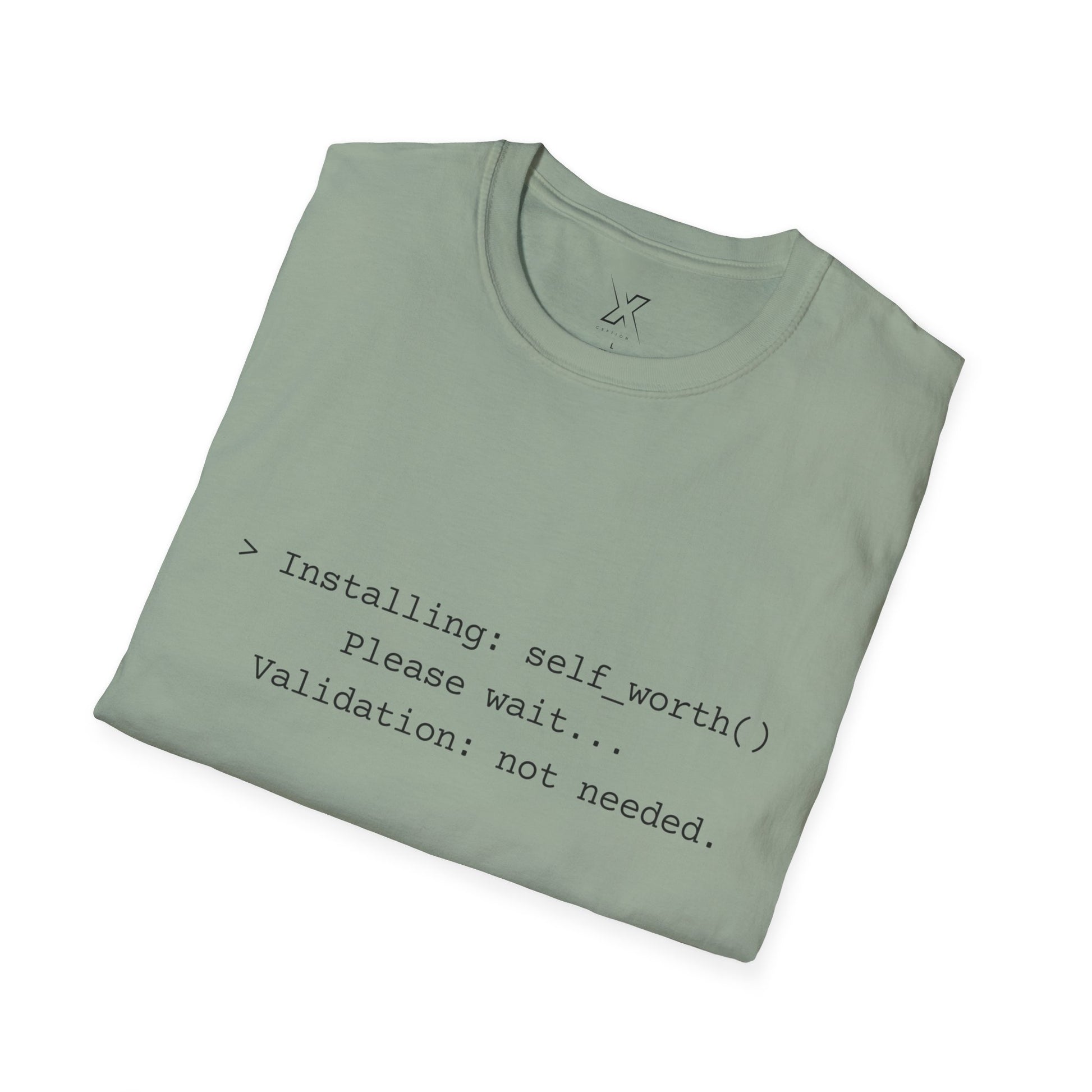 T-shirt X-CEPTION inspiré de la technologie et de l'estime de soi | Cadeau pour programmeurs, t-shirt de motivation pour développeurs, t-shirt humoristique sur le codage, vêtements de soins personnels, geek [...]