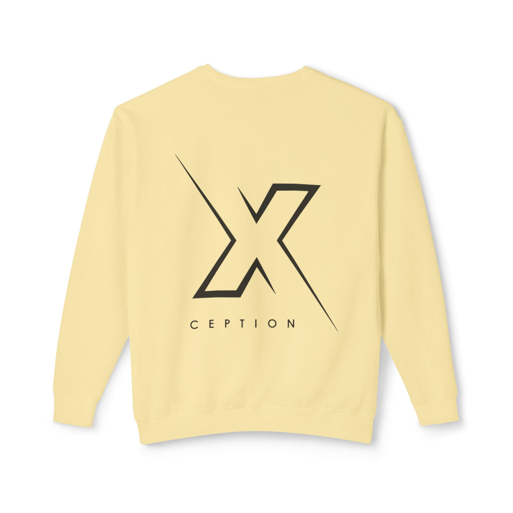 Sweat-shirt ras du cou léger unisexe X-CEPTION au design minimaliste, idéal au quotidien, idéal pour les temps frais et tendance.