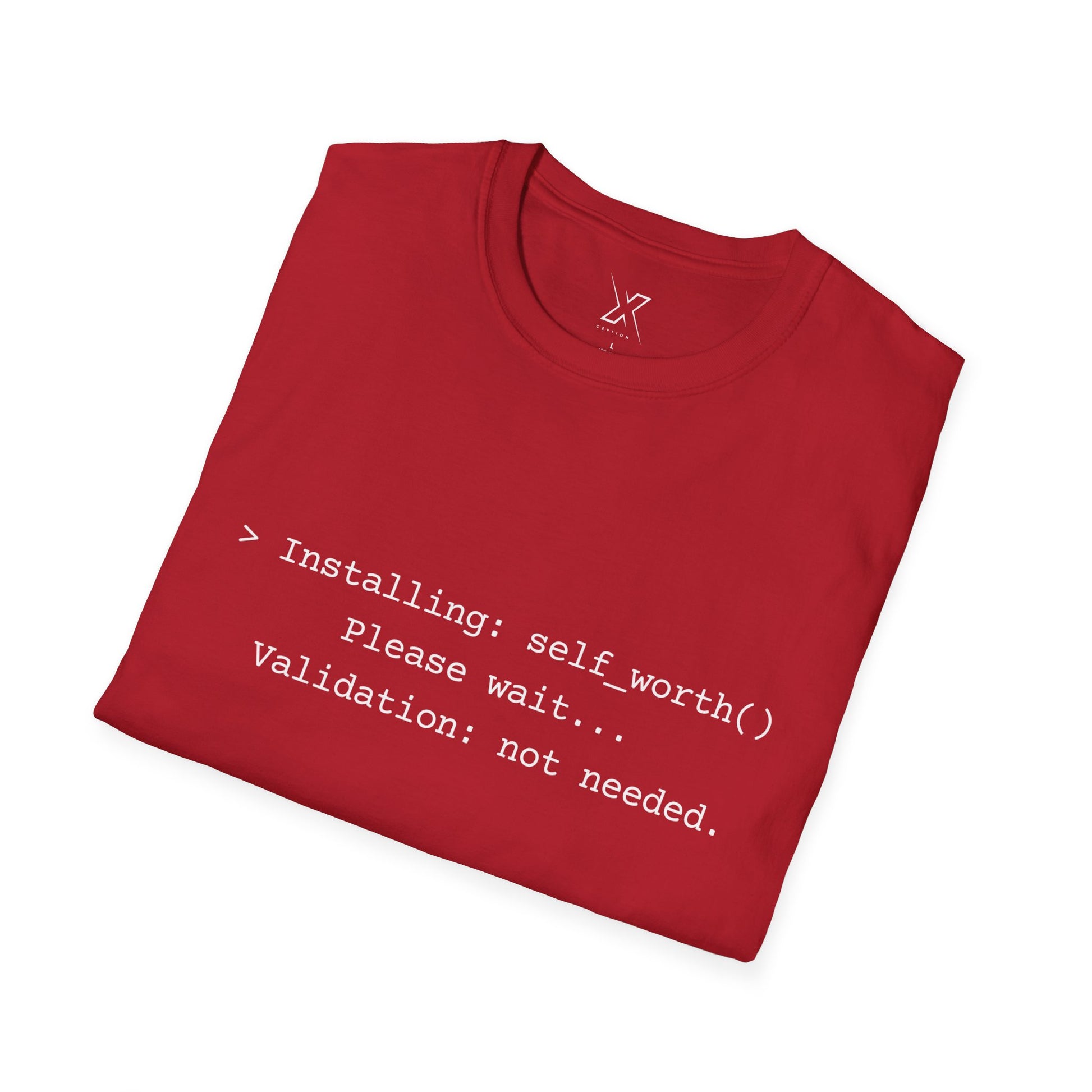 T-shirt X-CEPTION inspiré de la technologie et de l'estime de soi | Cadeau pour programmeurs, t-shirt de motivation pour développeurs, t-shirt humoristique sur le codage, vêtements de soins personnels, geek [...]