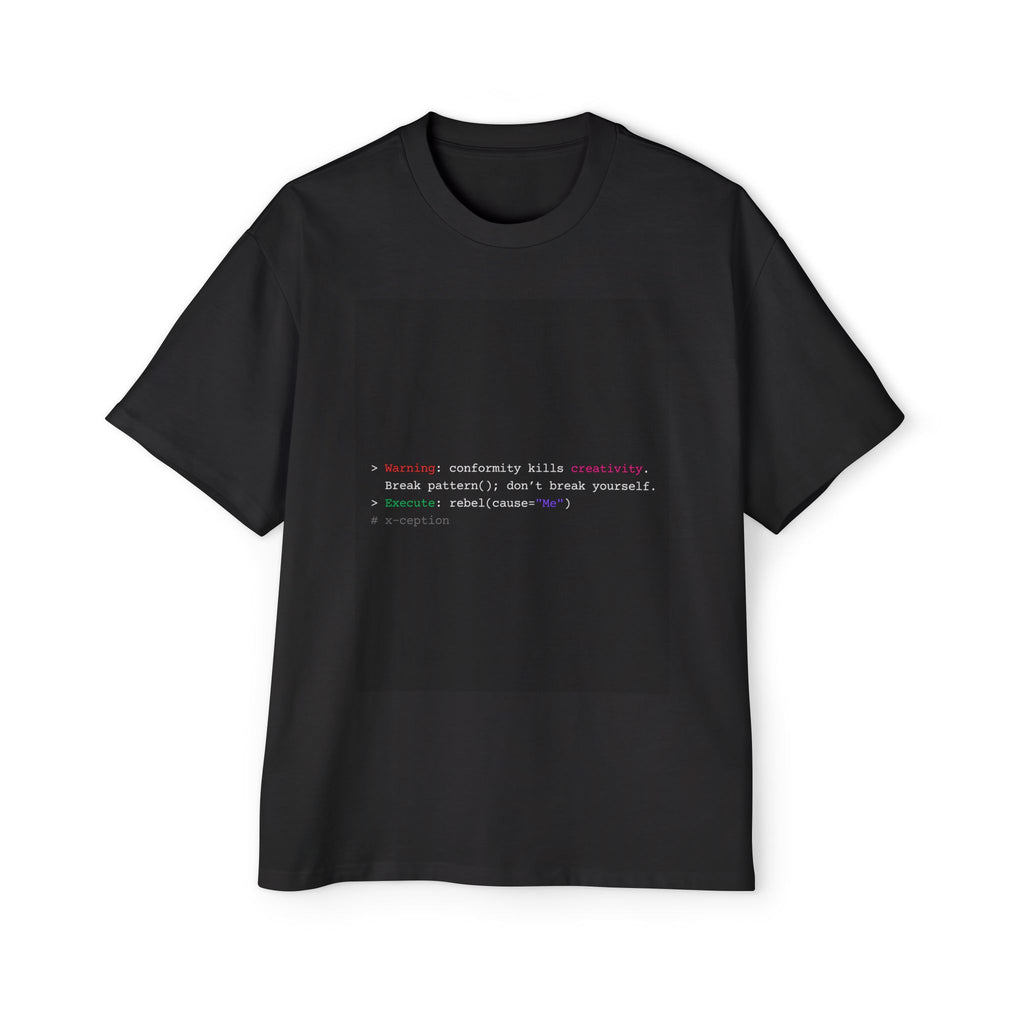 T-shirt graphique surdimensionné X-CEPTION élégant, confortable et décontracté, style urbain tendance, idéal au quotidien, cadeau pour lui/elle