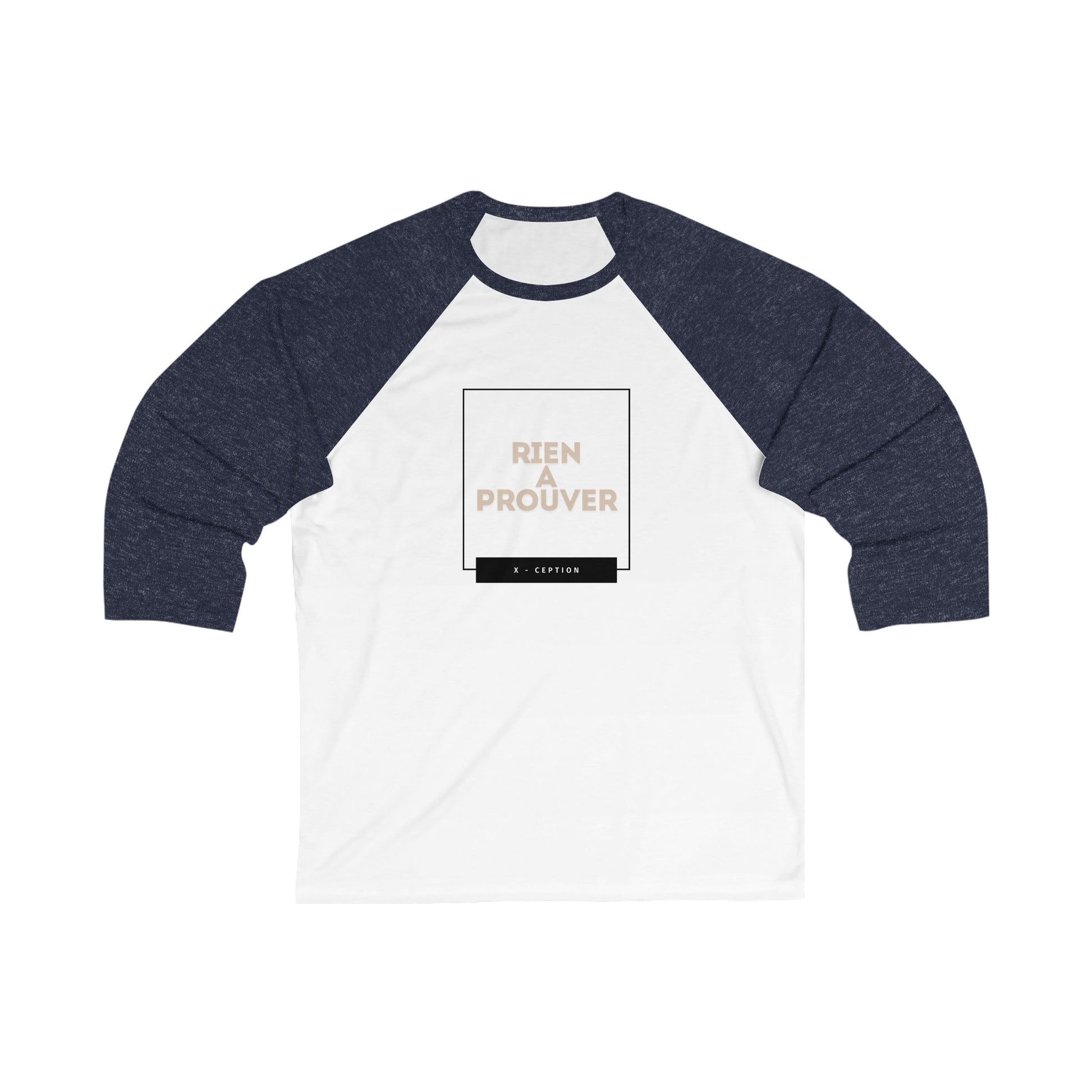 T-shirt de baseball unisexe X-CEPTION avec citation inspirante, t-shirt décontracté, à porter au quotidien, cadeau pour amis, vêtement de motivation, t-shirt de sport