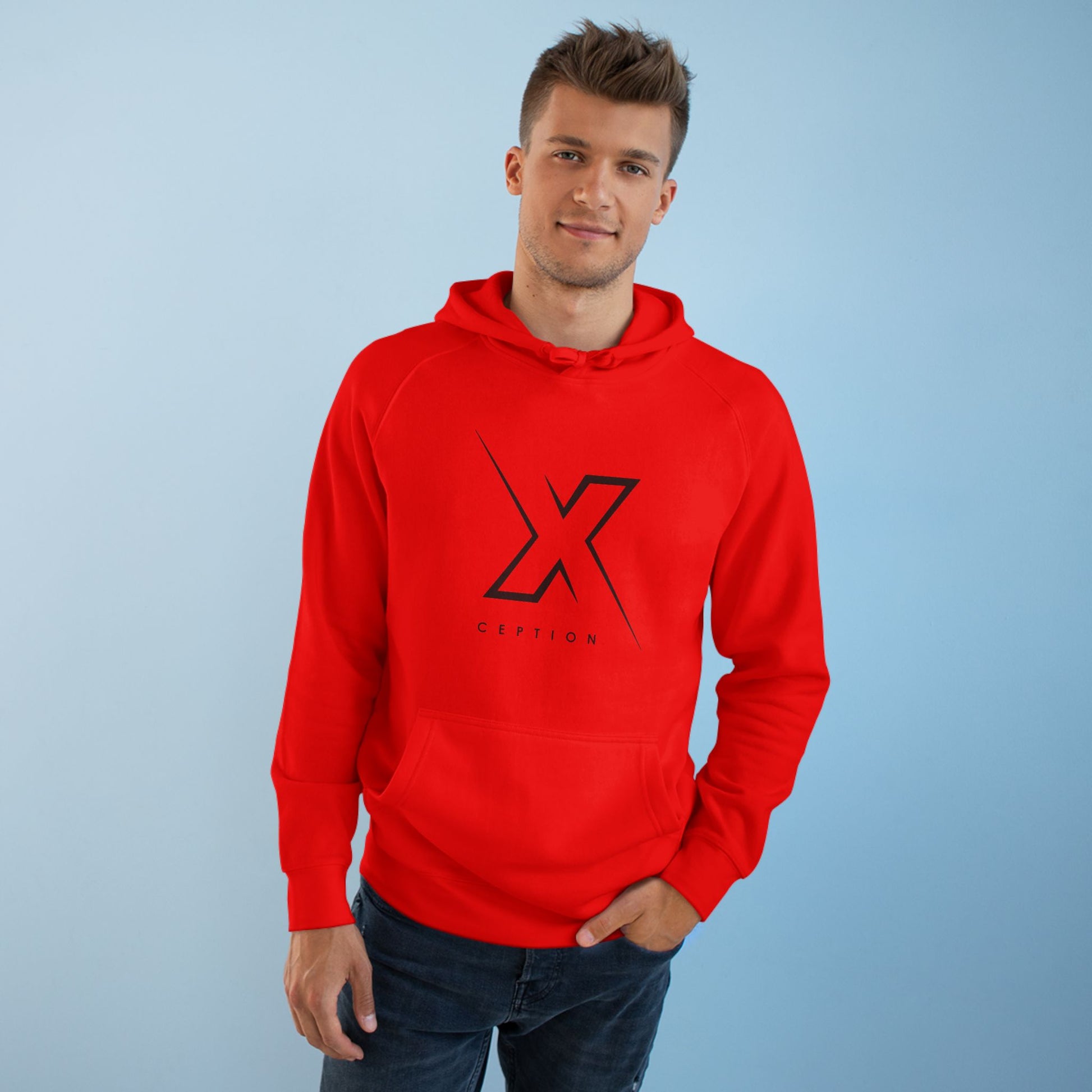 Sweat à capuche graphique X-CEPTION, vêtement décontracté unisexe, sweat-shirt confortable au quotidien, cadeau pour elle ou lui, essentiel à superposer
