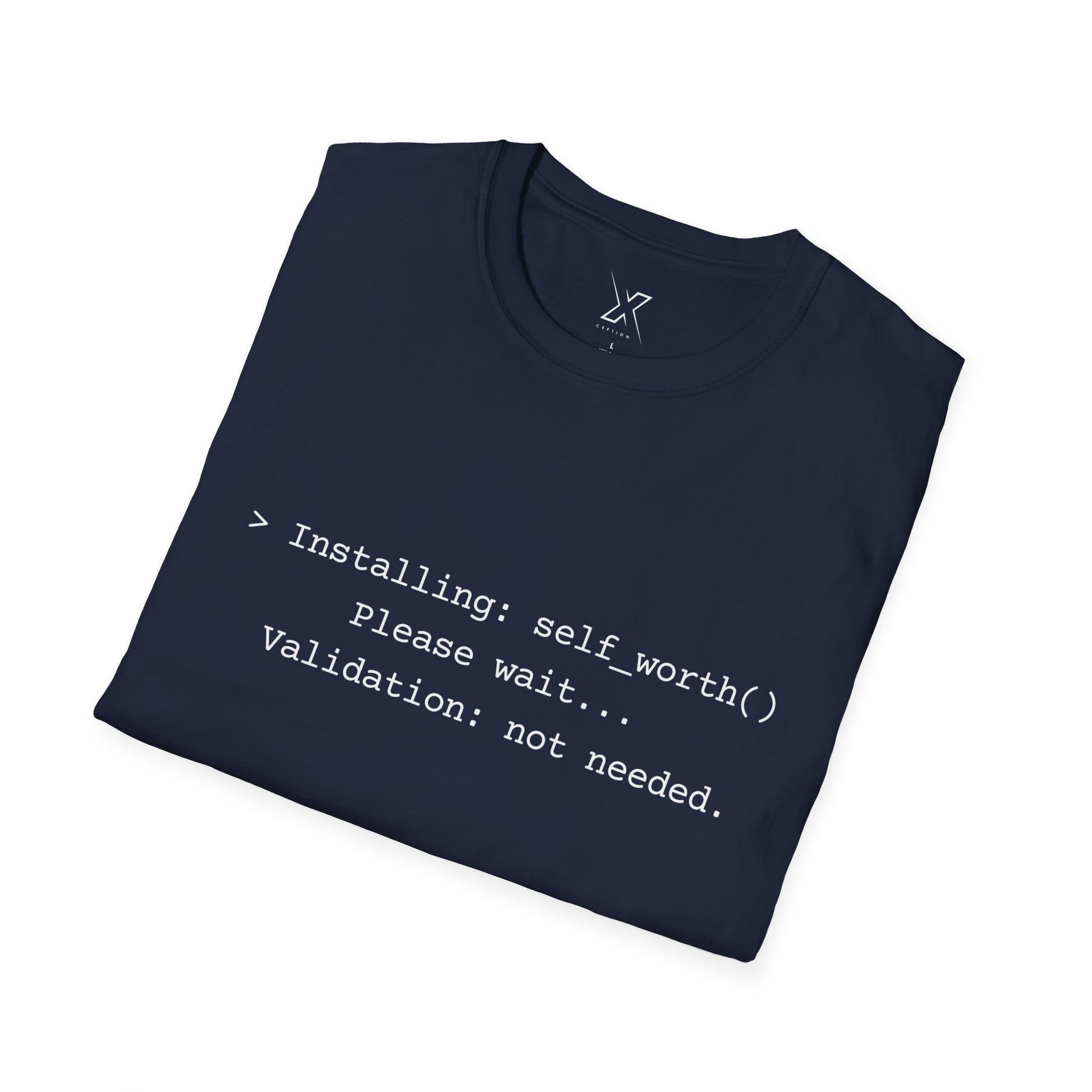 T-shirt X-CEPTION inspiré de la technologie et de l'estime de soi | Cadeau pour programmeurs, t-shirt de motivation pour développeurs, t-shirt humoristique sur le codage, vêtements de soins personnels, geek [...]