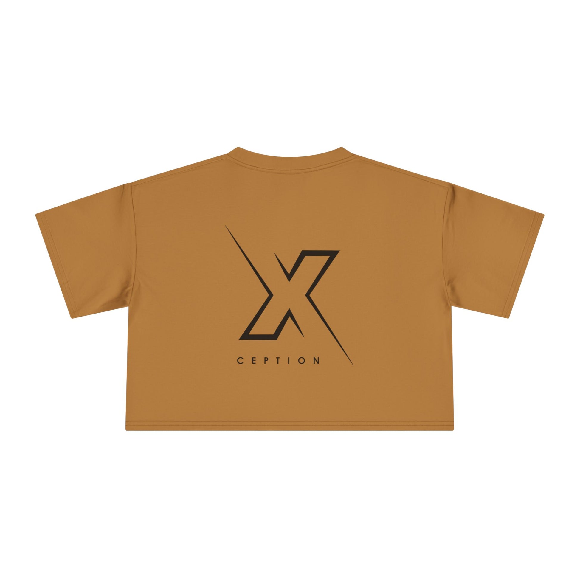T-shirt court chic X-CEPTION pour femme, design tendance, mode quotidienne, tenue décontractée, style urbain, cadeau pour elle, essentiel pour l'été