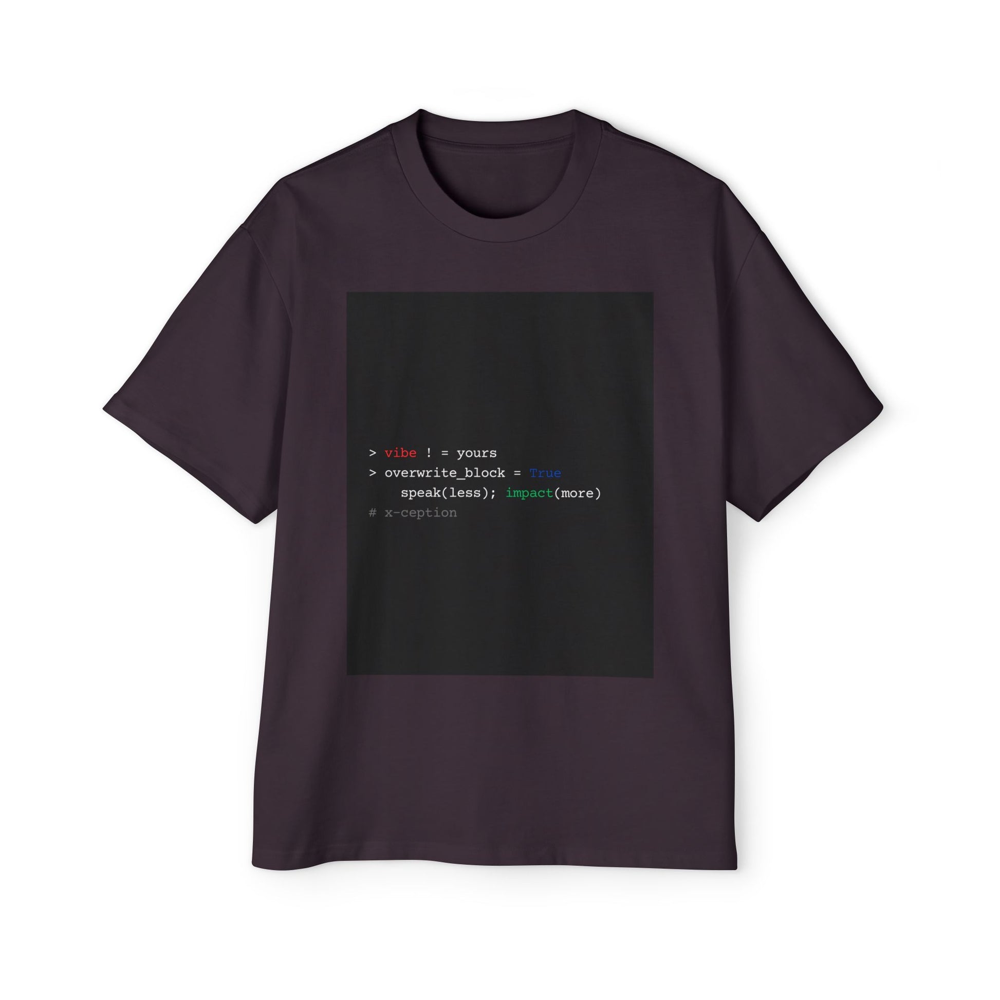 T-shirt X-CEPTION surdimensionné et élégant, streetwear décontracté, mode inspirée de la technologie, cadeau pour programmeurs, t-shirt graphique moderne