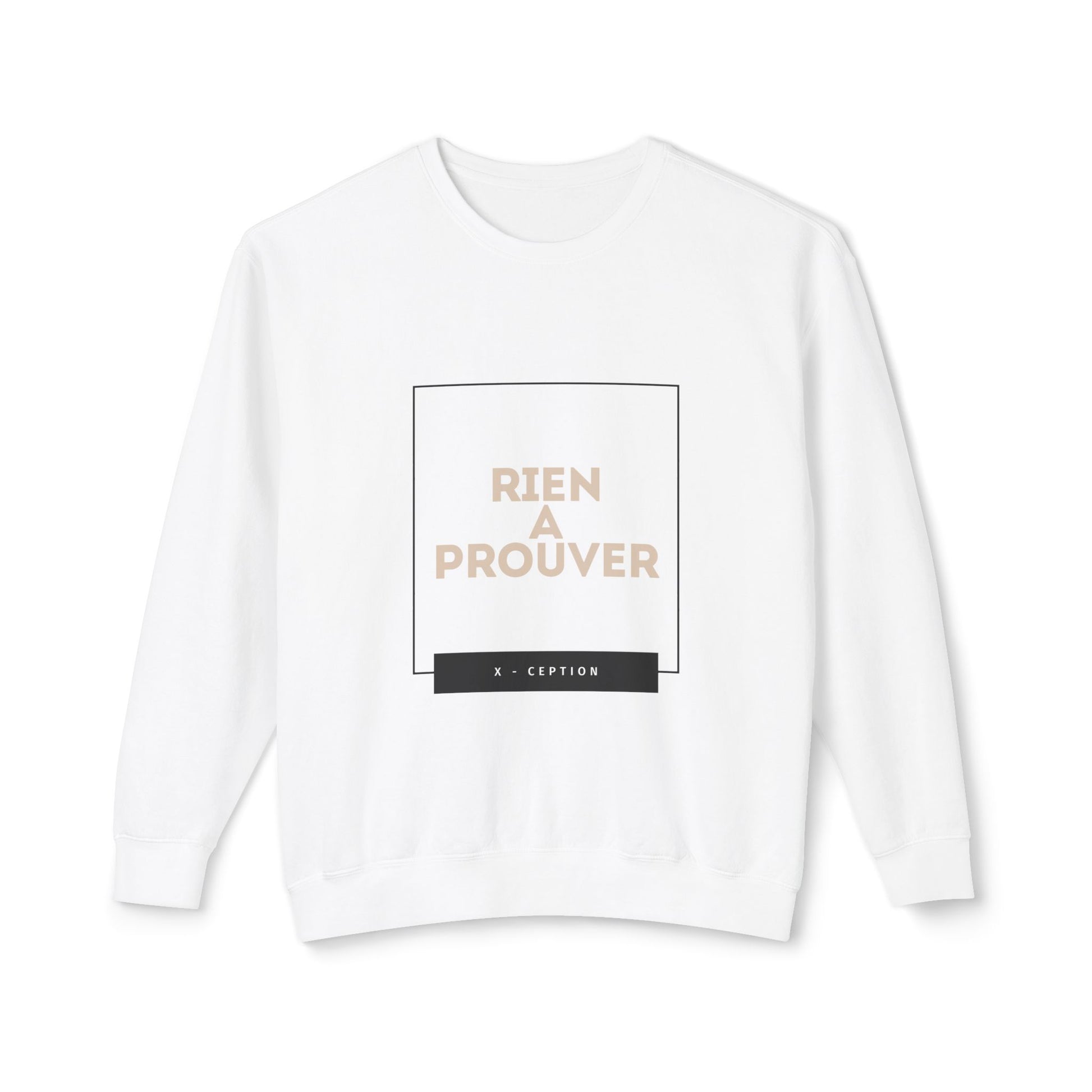 Sweat-shirt ras du cou léger unisexe X-CEPTION au design minimaliste, idéal au quotidien, idéal pour les temps frais et tendance.