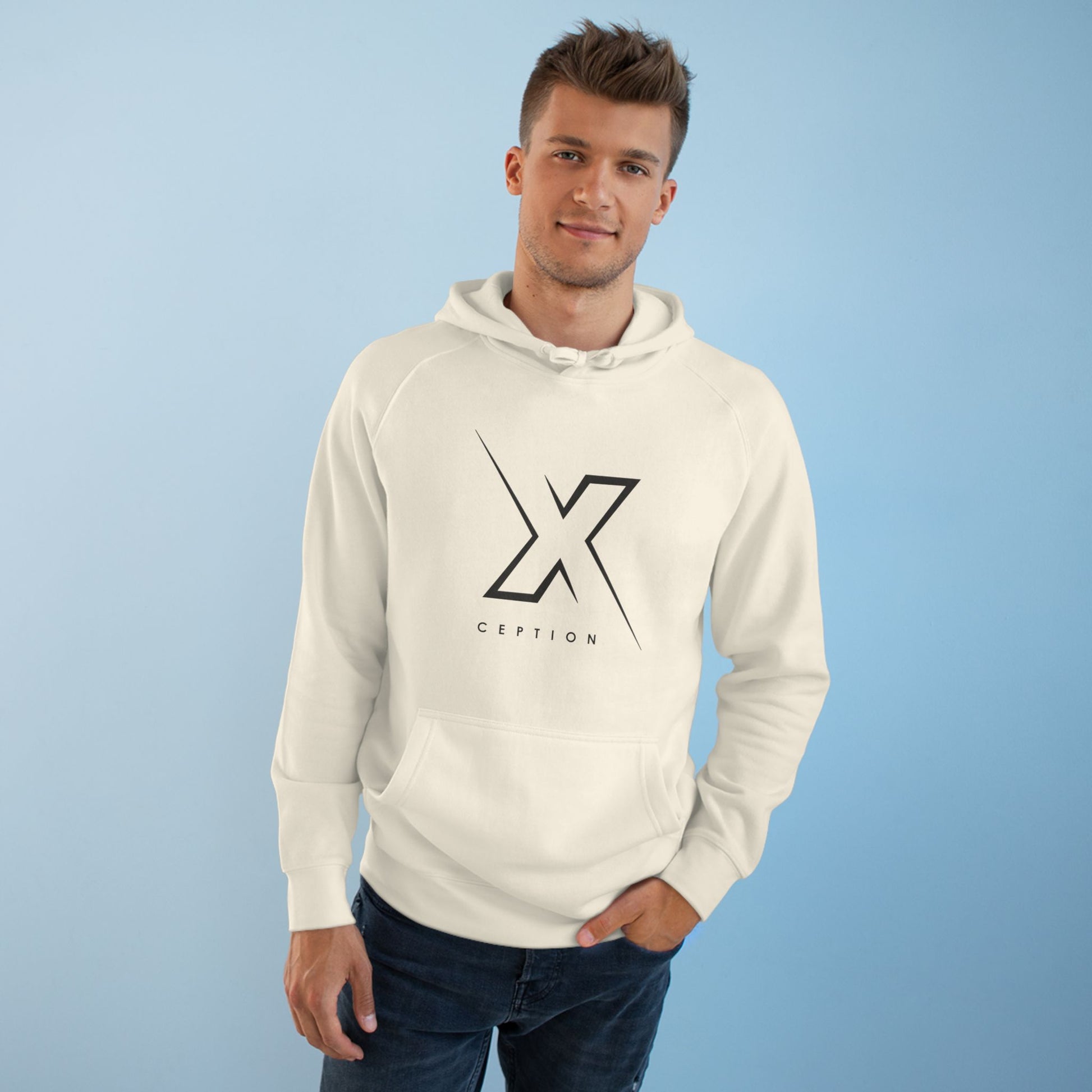 Sweat à capuche graphique X-CEPTION, vêtement décontracté unisexe, sweat-shirt confortable au quotidien, cadeau pour elle ou lui, essentiel à superposer