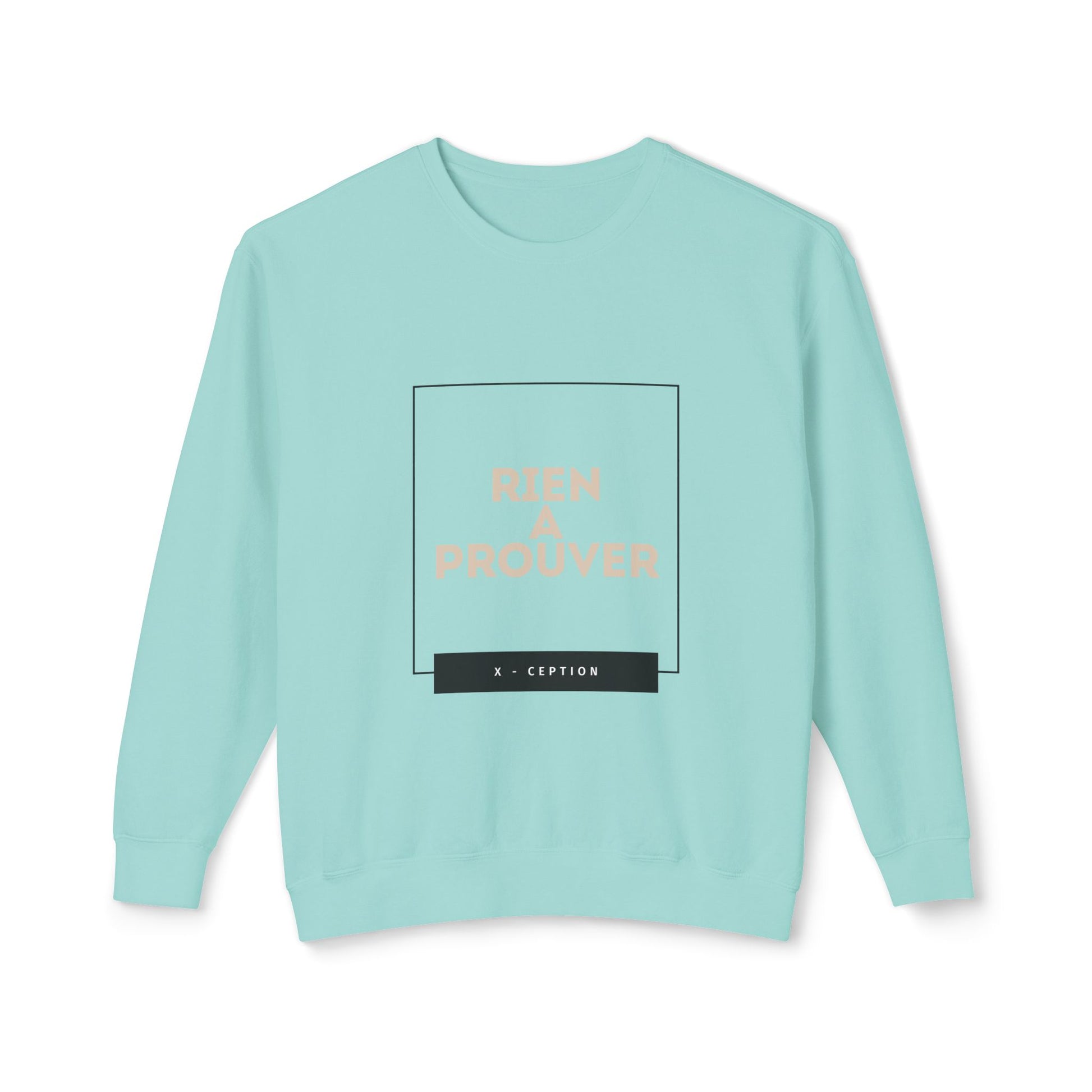 Sweat-shirt ras du cou léger unisexe X-CEPTION au design minimaliste, idéal au quotidien, idéal pour les temps frais et tendance.