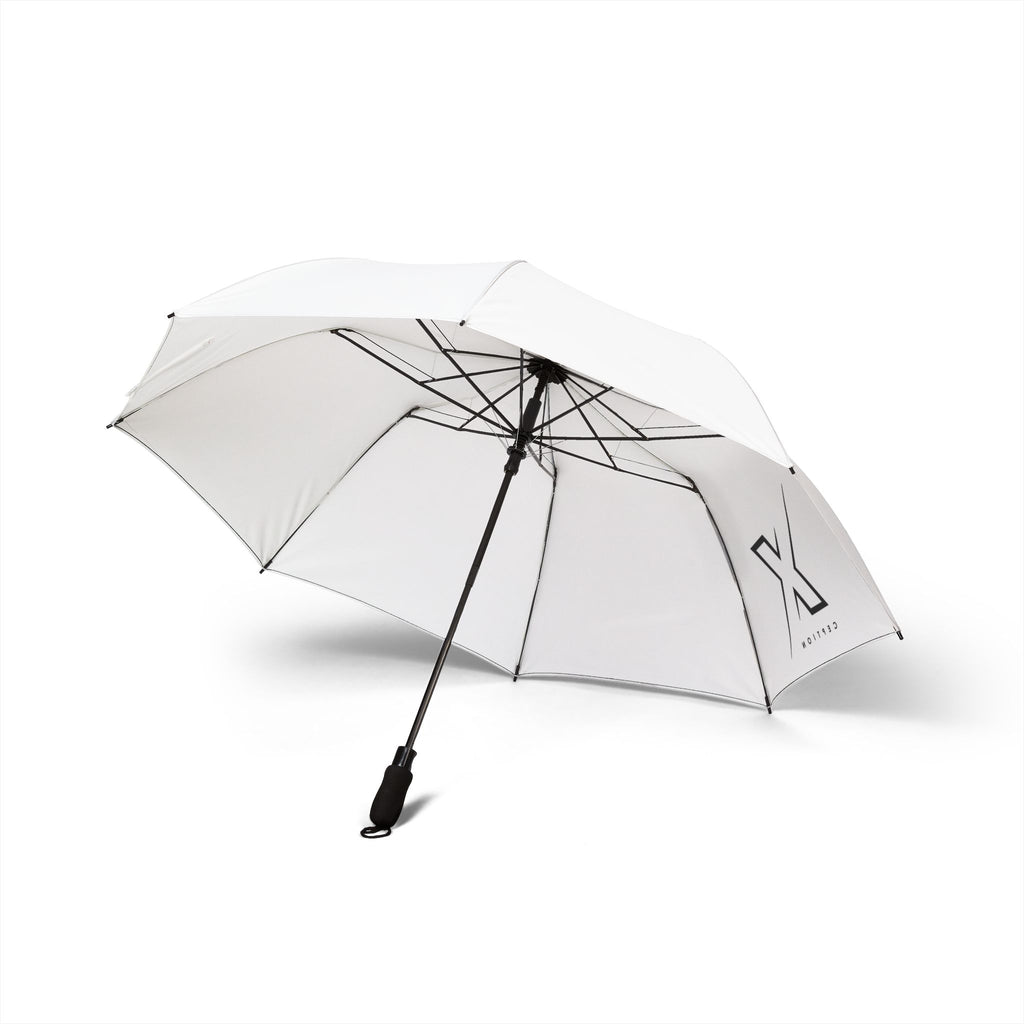 Parapluie de voyage semi-automatique chic X-CEPTION, équipement de pluie compact, auvent coupe-vent, accessoire de patio élégant, cadeau pour se préparer aux intempéries