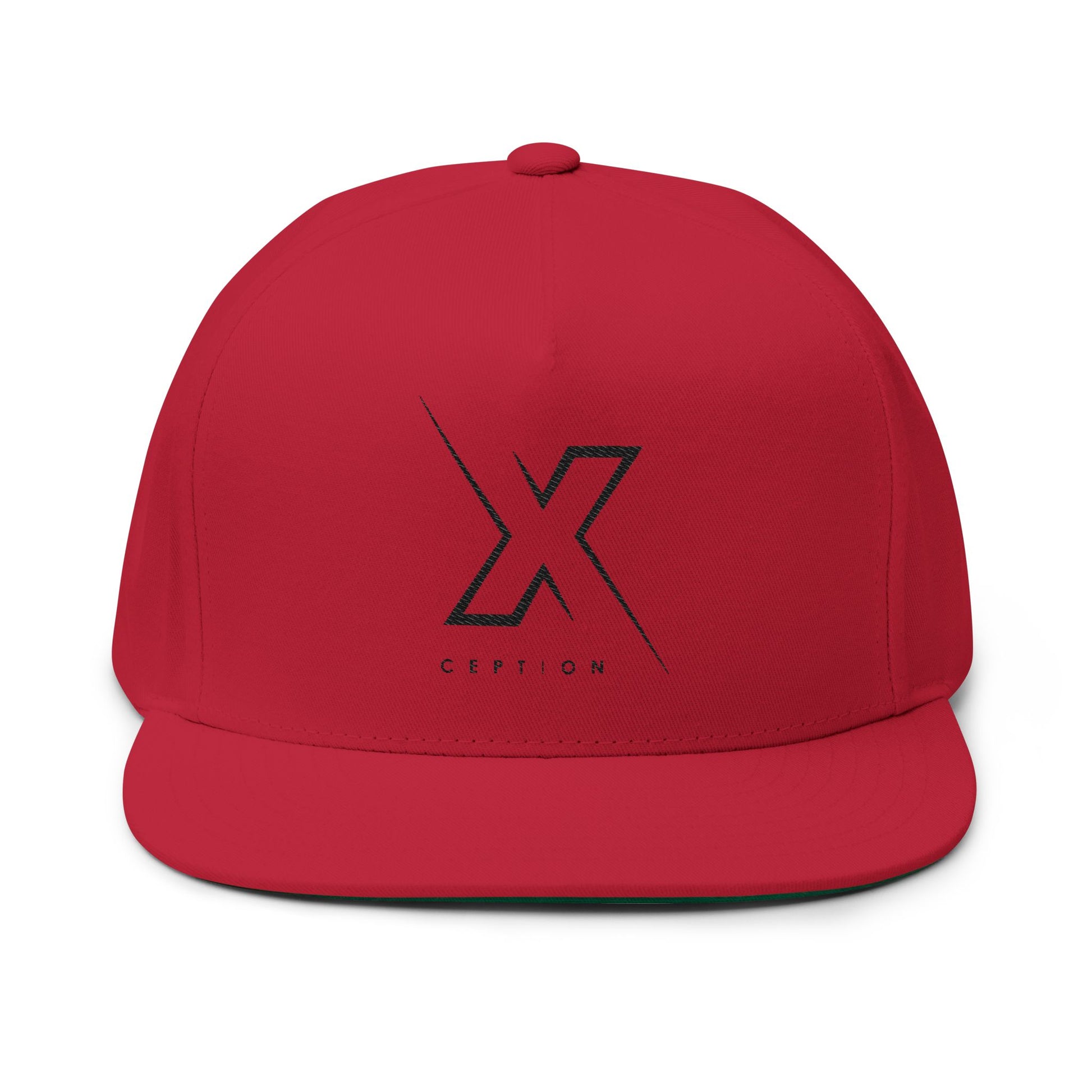 Casquette plate tendance X-CEPTION | Chapeau brodé élégant pour tenue décontractée, streetwear, cadeau pour lui, accessoire de mode, style estival, cadeau d'anniversaire