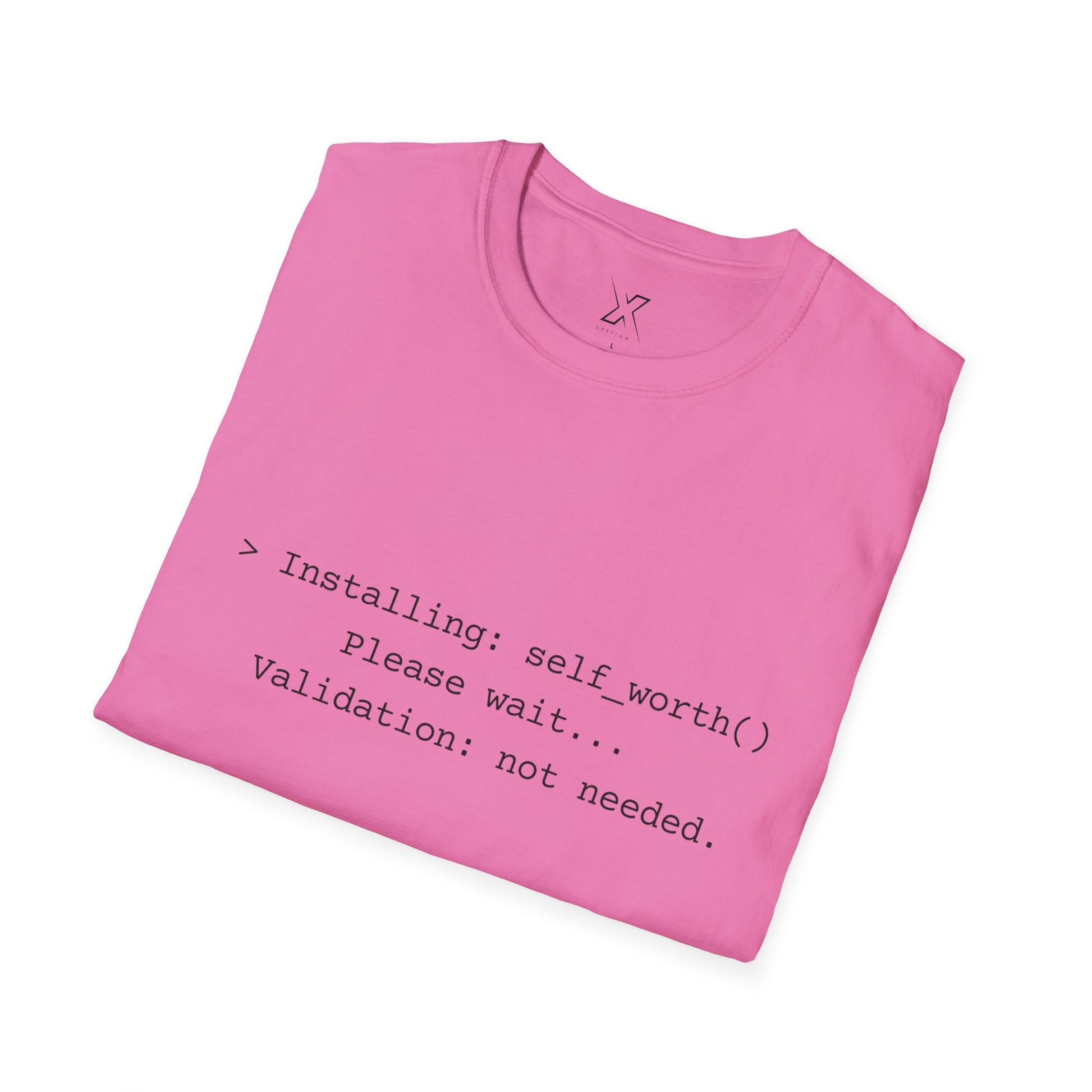 T-shirt X-CEPTION inspiré de la technologie et de l'estime de soi | Cadeau pour programmeurs, t-shirt de motivation pour développeurs, t-shirt humoristique sur le codage, vêtements de soins personnels, geek [...]