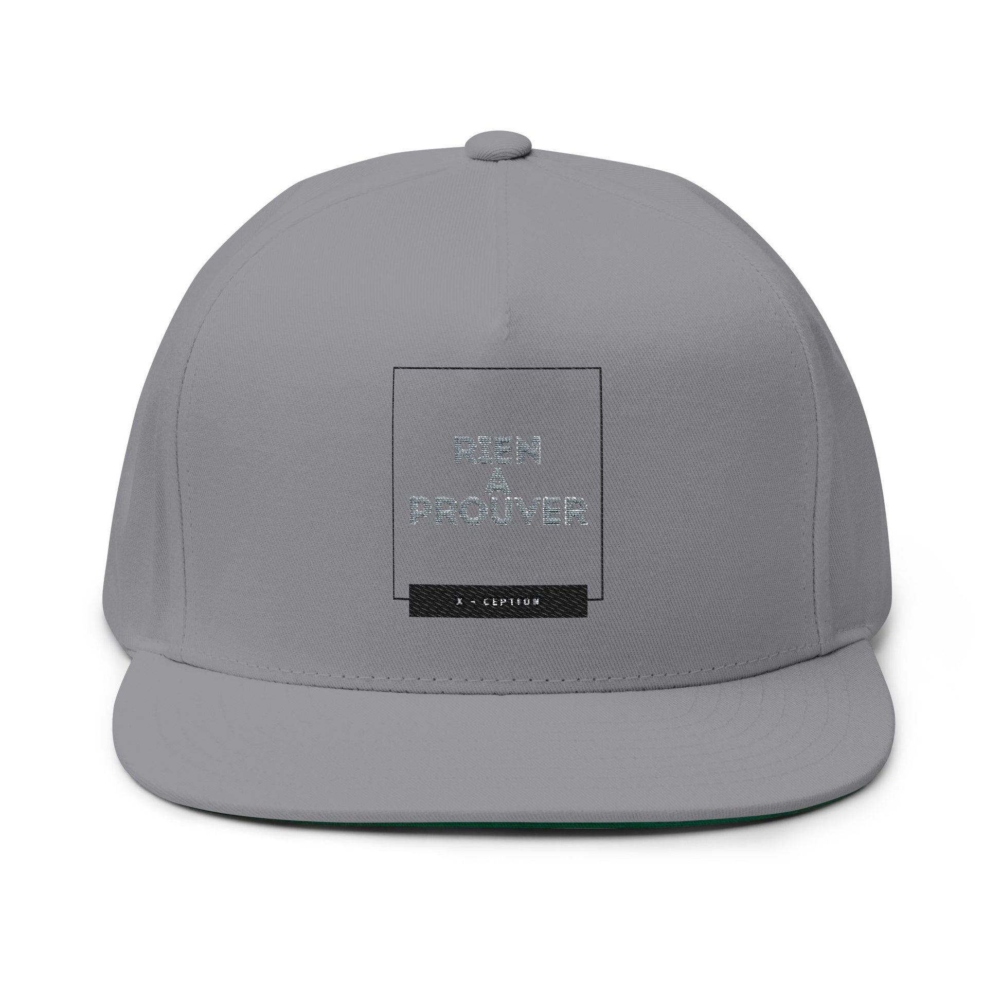 Casquette plate tendance X-CEPTION | Chapeau brodé élégant pour tenue décontractée, streetwear, cadeau pour lui, accessoire de mode, style estival, cadeau d'anniversaire