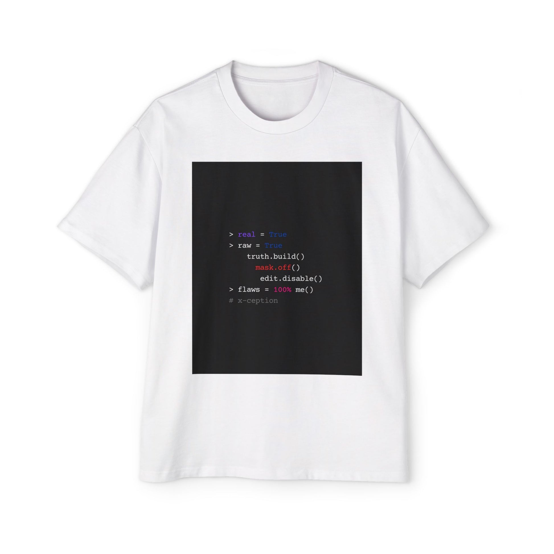 T-shirt oversize X-CEPTION élégant – Parfait pour les tenues décontractées, les jeux vidéo, les événements de codage, un cadeau unique pour les fans de technologie, la mode streetwear