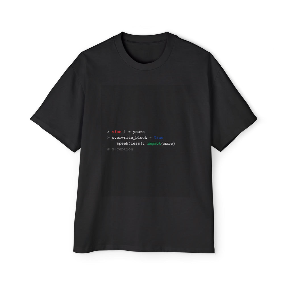 T-shirt X-CEPTION surdimensionné et élégant, streetwear décontracté, mode inspirée de la technologie, cadeau pour programmeurs, t-shirt graphique moderne