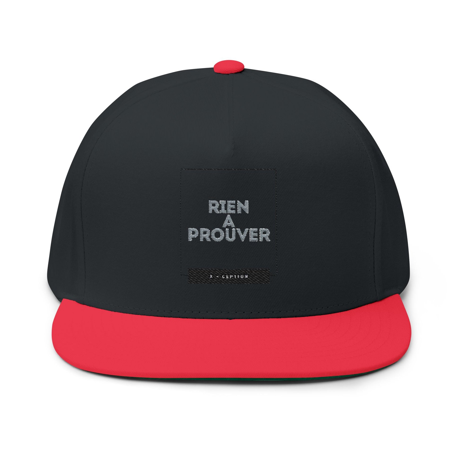 Casquette plate tendance X-CEPTION | Chapeau brodé élégant pour tenue décontractée, streetwear, cadeau pour lui, accessoire de mode, style estival, cadeau d'anniversaire