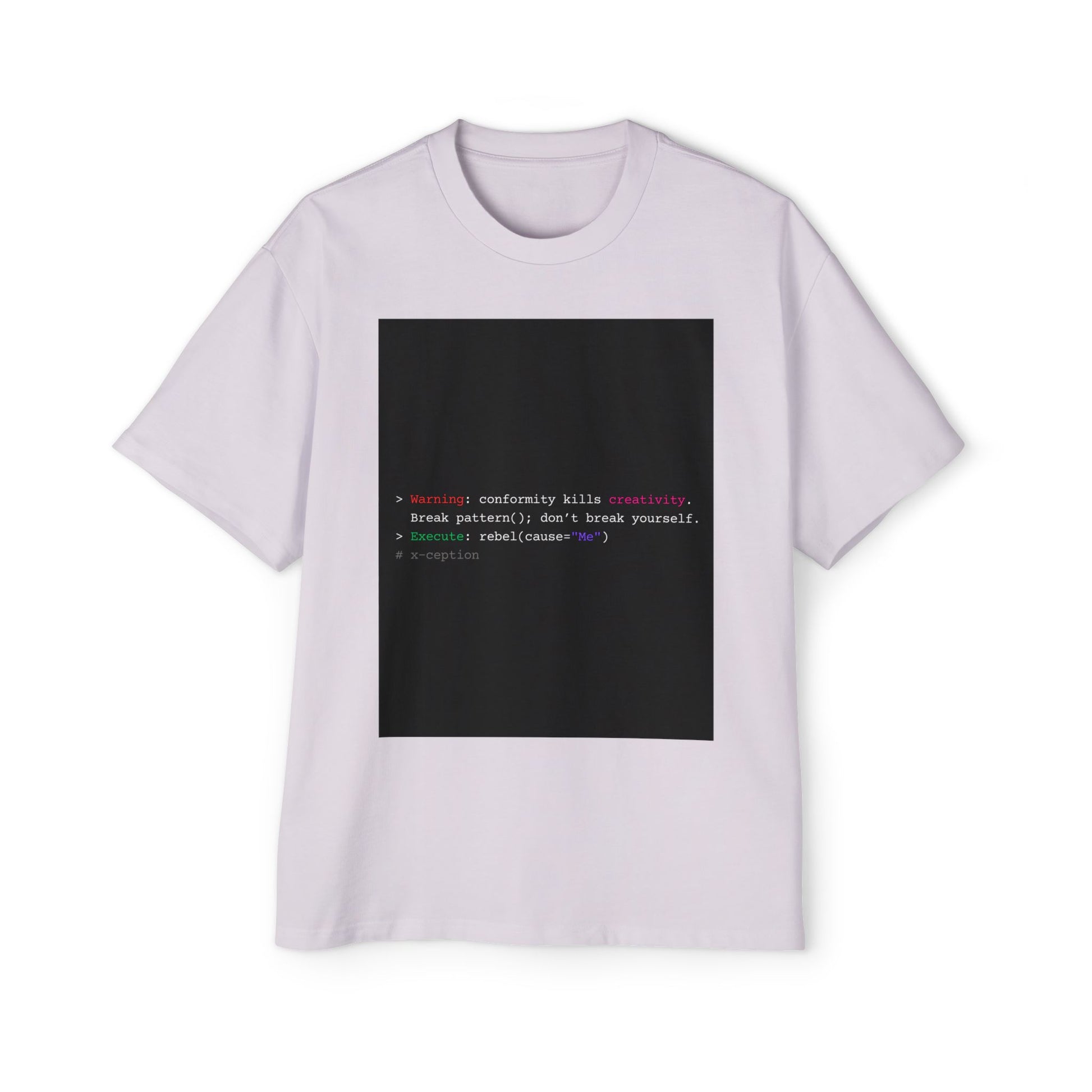 T-shirt graphique surdimensionné X-CEPTION élégant, confortable et décontracté, style urbain tendance, idéal au quotidien, cadeau pour lui/elle