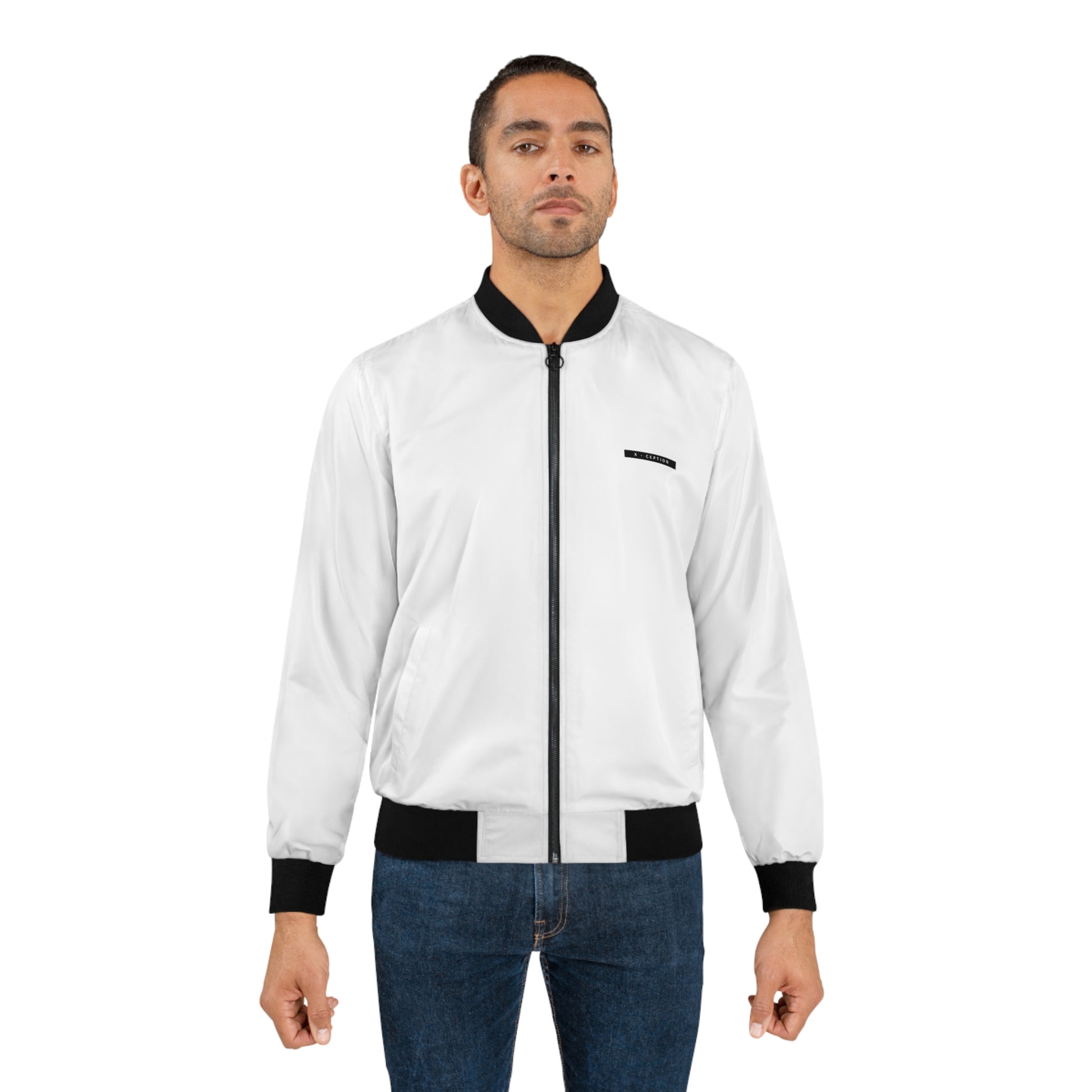 Veste bomber X-CEPTION élégante pour homme, design AOP, vêtement d'extérieur streetwear, idéale pour les sorties décontractées, cadeau pour lui, pièce tendance à superposer