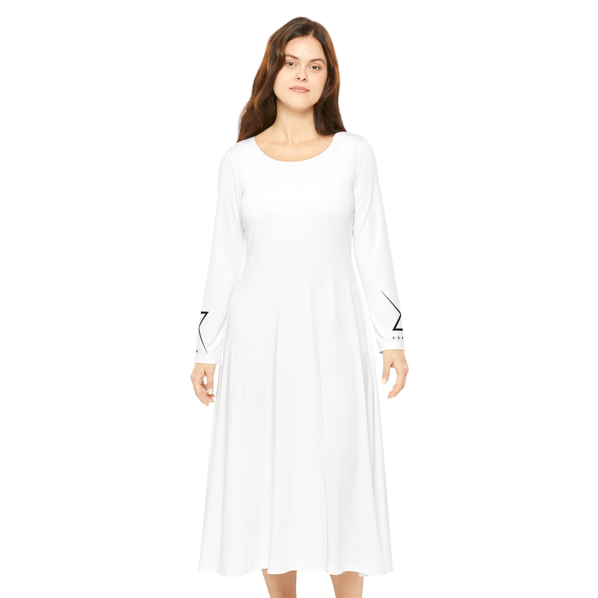 Robe de danse élégante à manches longues X-CEPTION pour femme, idéale pour les spectacles, les récitals, le quotidien, les soirées, ou comme cadeau pour danseuses.