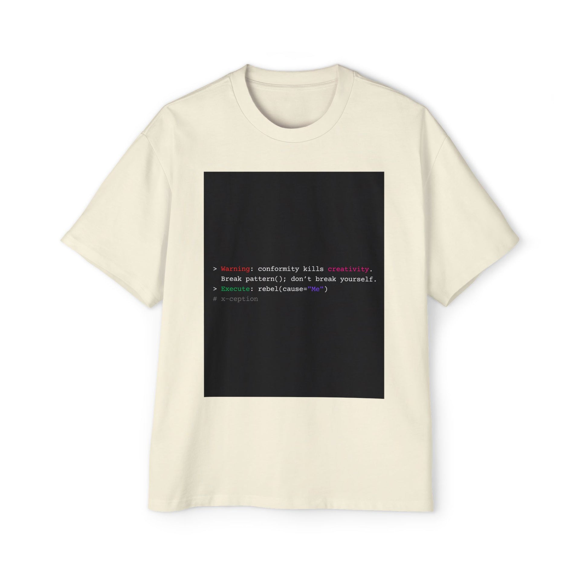 T-shirt graphique surdimensionné X-CEPTION élégant, confortable et décontracté, style urbain tendance, idéal au quotidien, cadeau pour lui/elle
