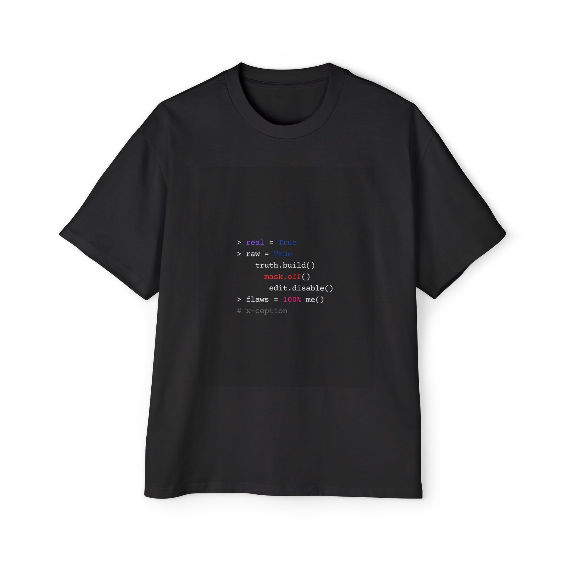 T-shirt oversize X-CEPTION élégant – Parfait pour les tenues décontractées, les jeux vidéo, les événements de codage, un cadeau unique pour les fans de technologie, la mode streetwear