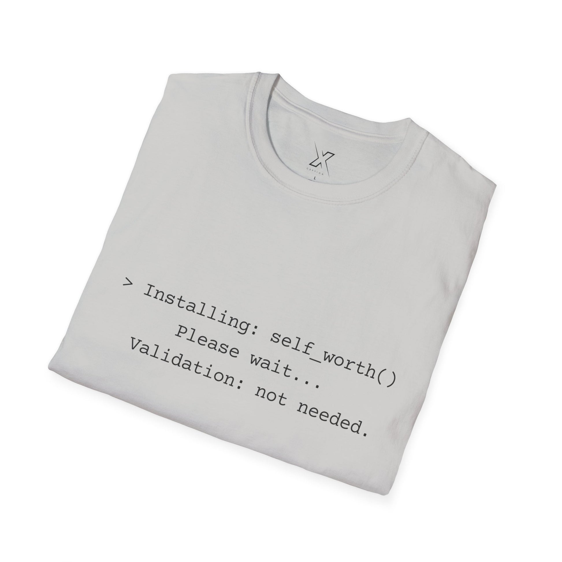 T-shirt X-CEPTION inspiré de la technologie et de l'estime de soi | Cadeau pour programmeurs, t-shirt de motivation pour développeurs, t-shirt humoristique sur le codage, vêtements de soins personnels, geek [...]