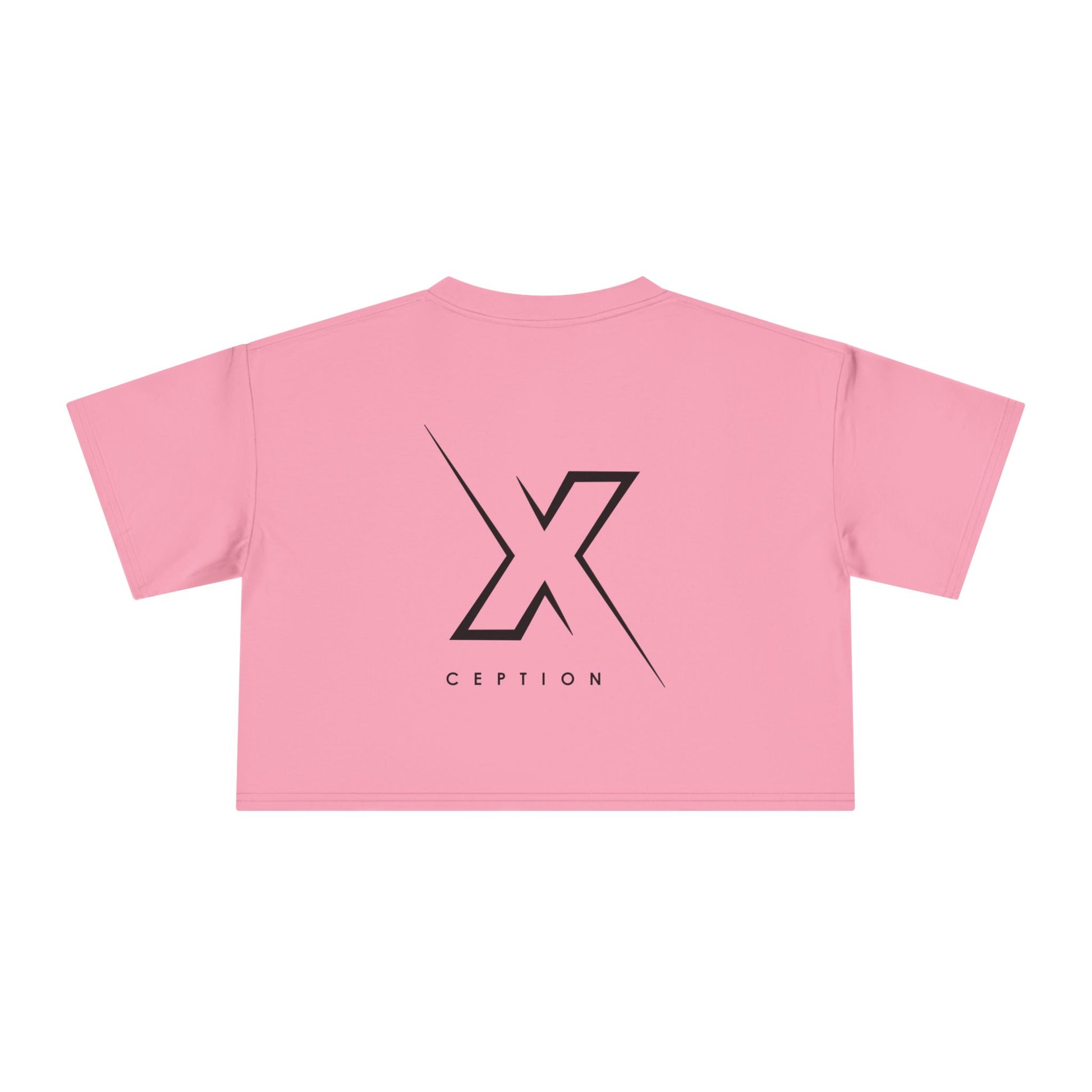 T-shirt court chic X-CEPTION pour femme, design tendance, mode quotidienne, tenue décontractée, style urbain, cadeau pour elle, essentiel pour l'été