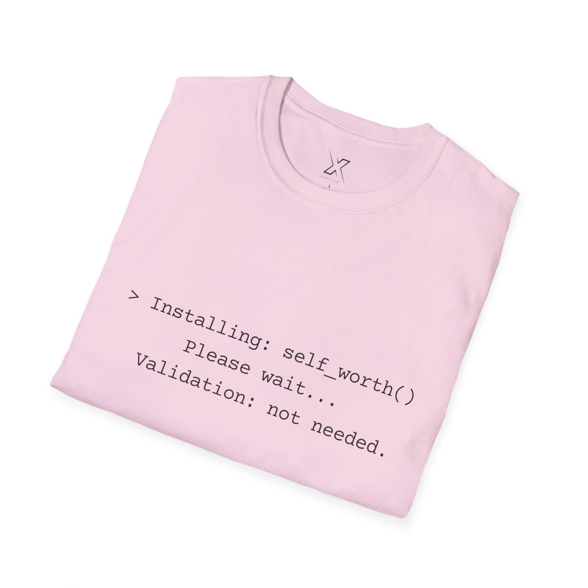 T-shirt X-CEPTION inspiré de la technologie et de l'estime de soi | Cadeau pour programmeurs, t-shirt de motivation pour développeurs, t-shirt humoristique sur le codage, vêtements de soins personnels, geek [...]