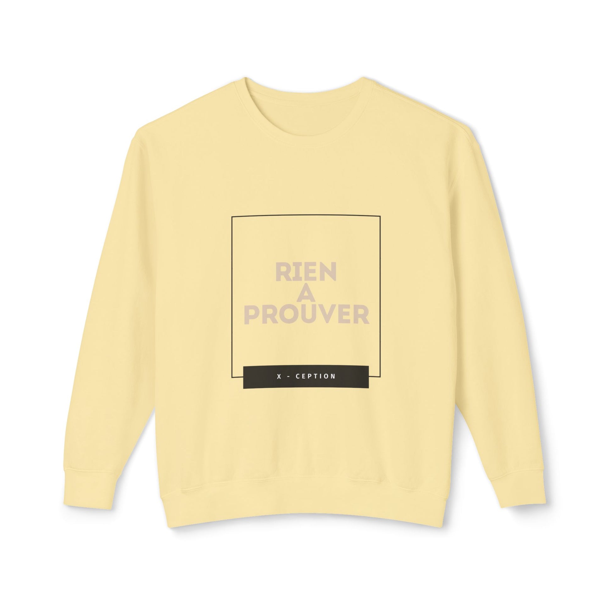 Sweat-shirt ras du cou léger unisexe X-CEPTION au design minimaliste, idéal au quotidien, idéal pour les temps frais et tendance.