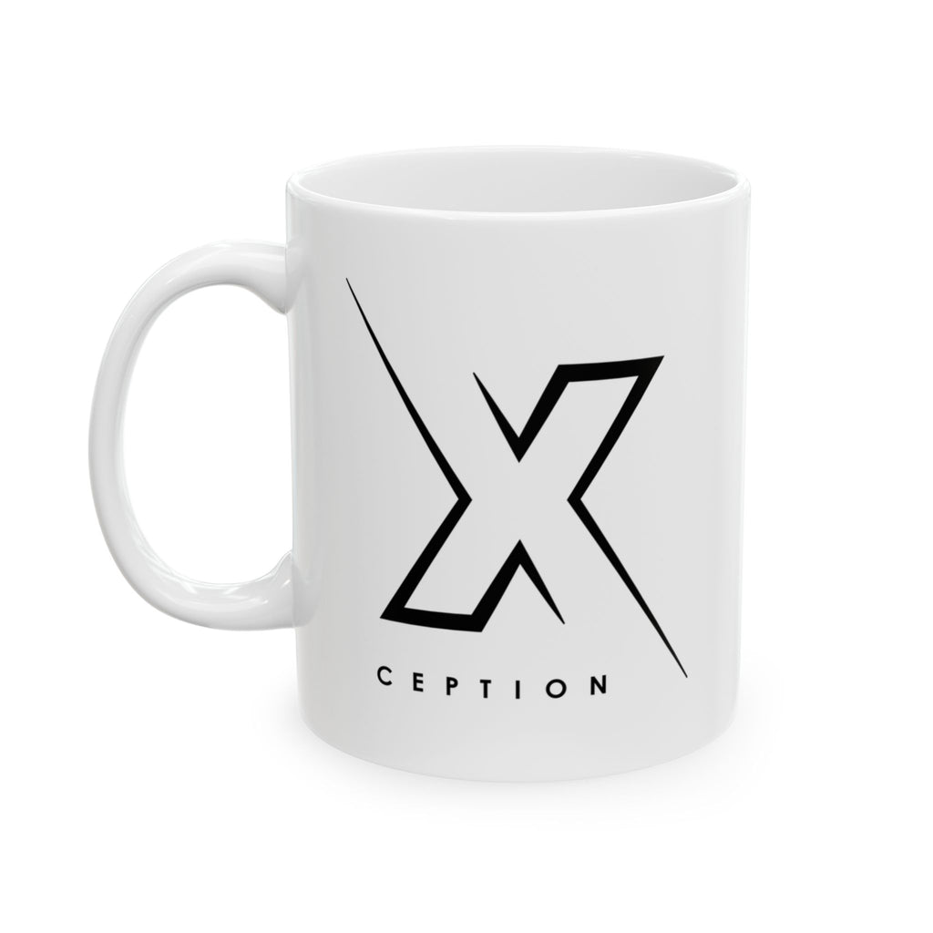 Tasse élégante en céramique X-CEPTION pour les amateurs de café, cadeau pour amis, bureau, décoration intérieure, verres personnalisés