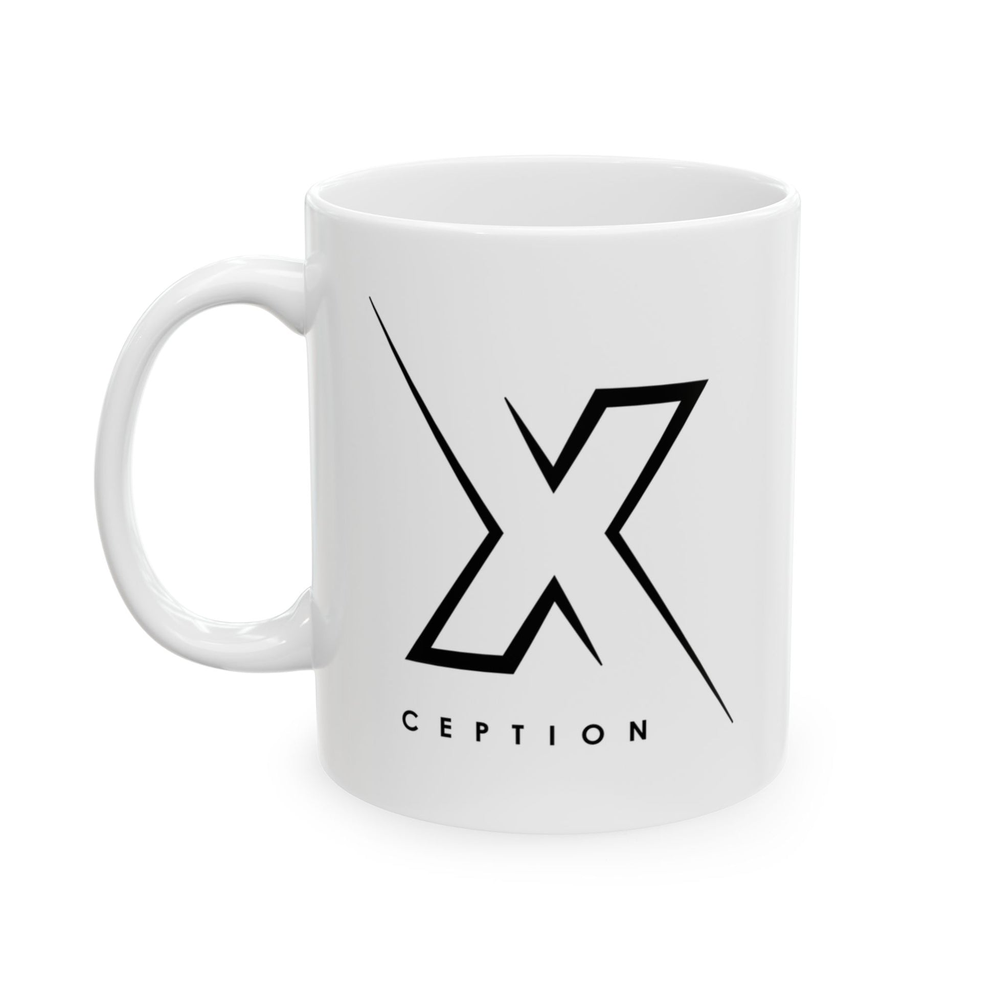 Tasse élégante en céramique X-CEPTION pour les amateurs de café, cadeau pour amis, bureau, décoration intérieure, verres personnalisés