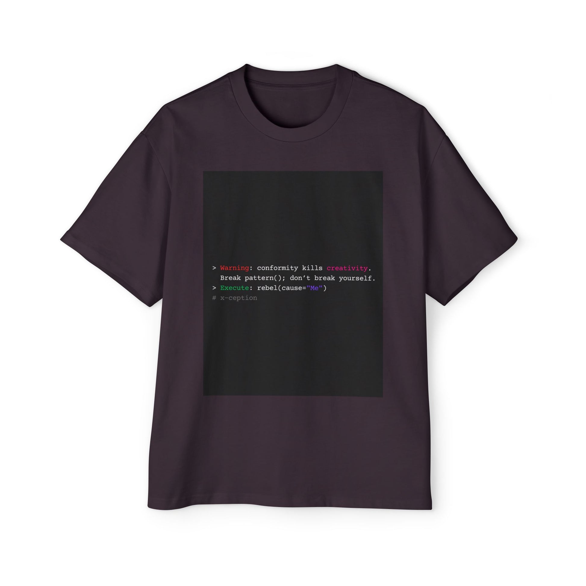 T-shirt graphique surdimensionné X-CEPTION élégant, confortable et décontracté, style urbain tendance, idéal au quotidien, cadeau pour lui/elle