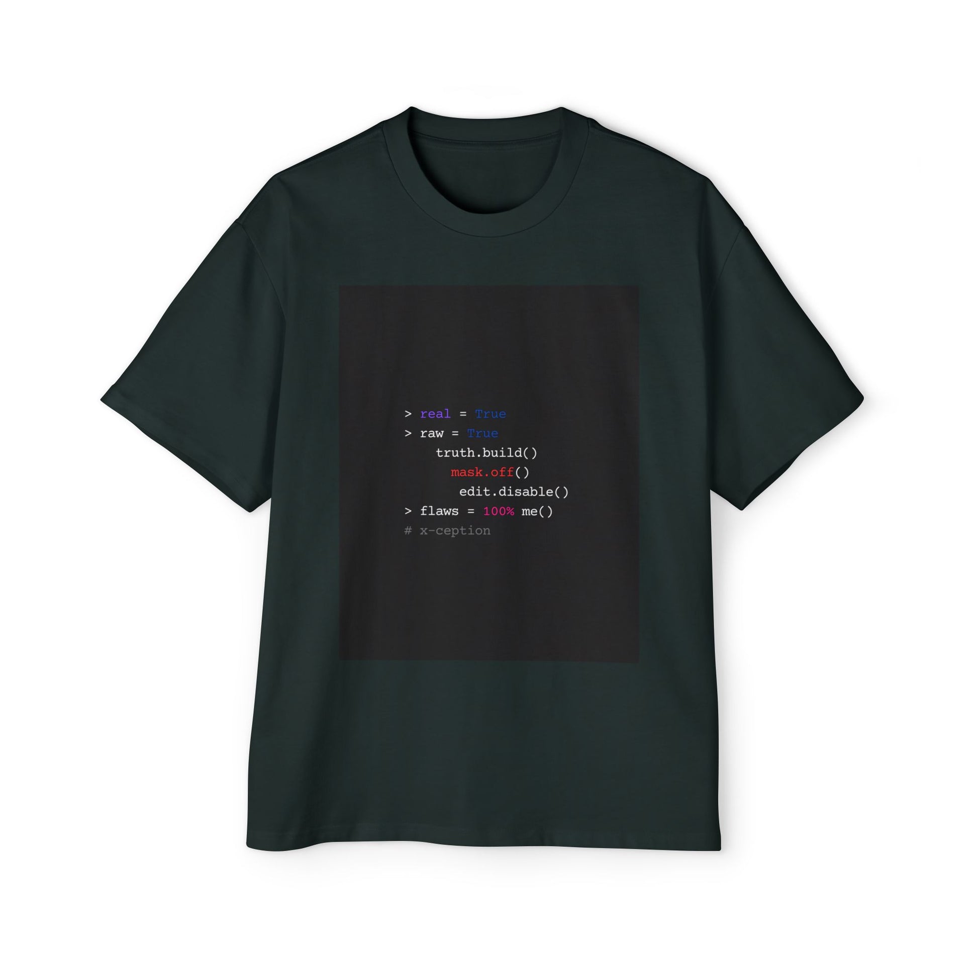 T-shirt oversize X-CEPTION élégant – Parfait pour les tenues décontractées, les jeux vidéo, les événements de codage, un cadeau unique pour les fans de technologie, la mode streetwear