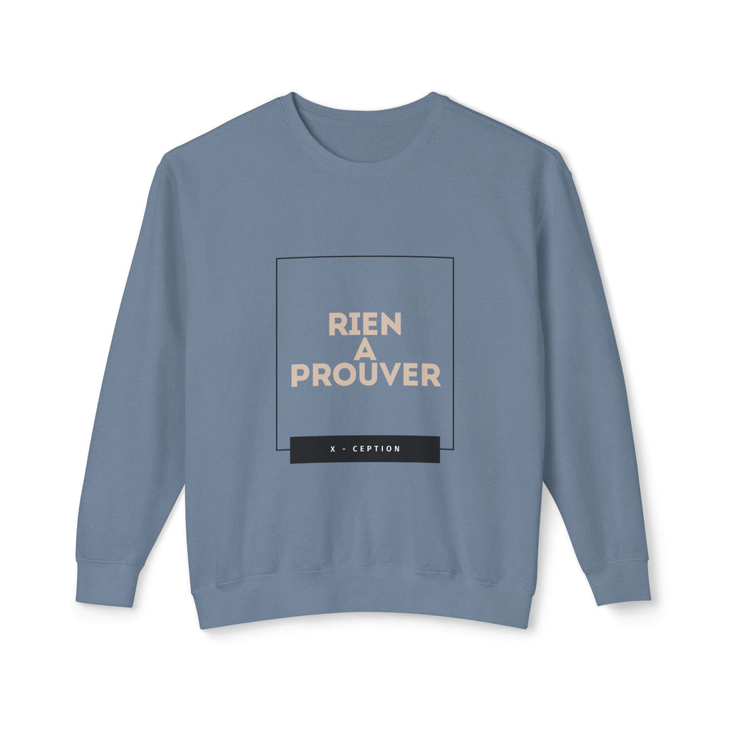 Sweat-shirt ras du cou léger unisexe X-CEPTION au design minimaliste, idéal au quotidien, idéal pour les temps frais et tendance.
