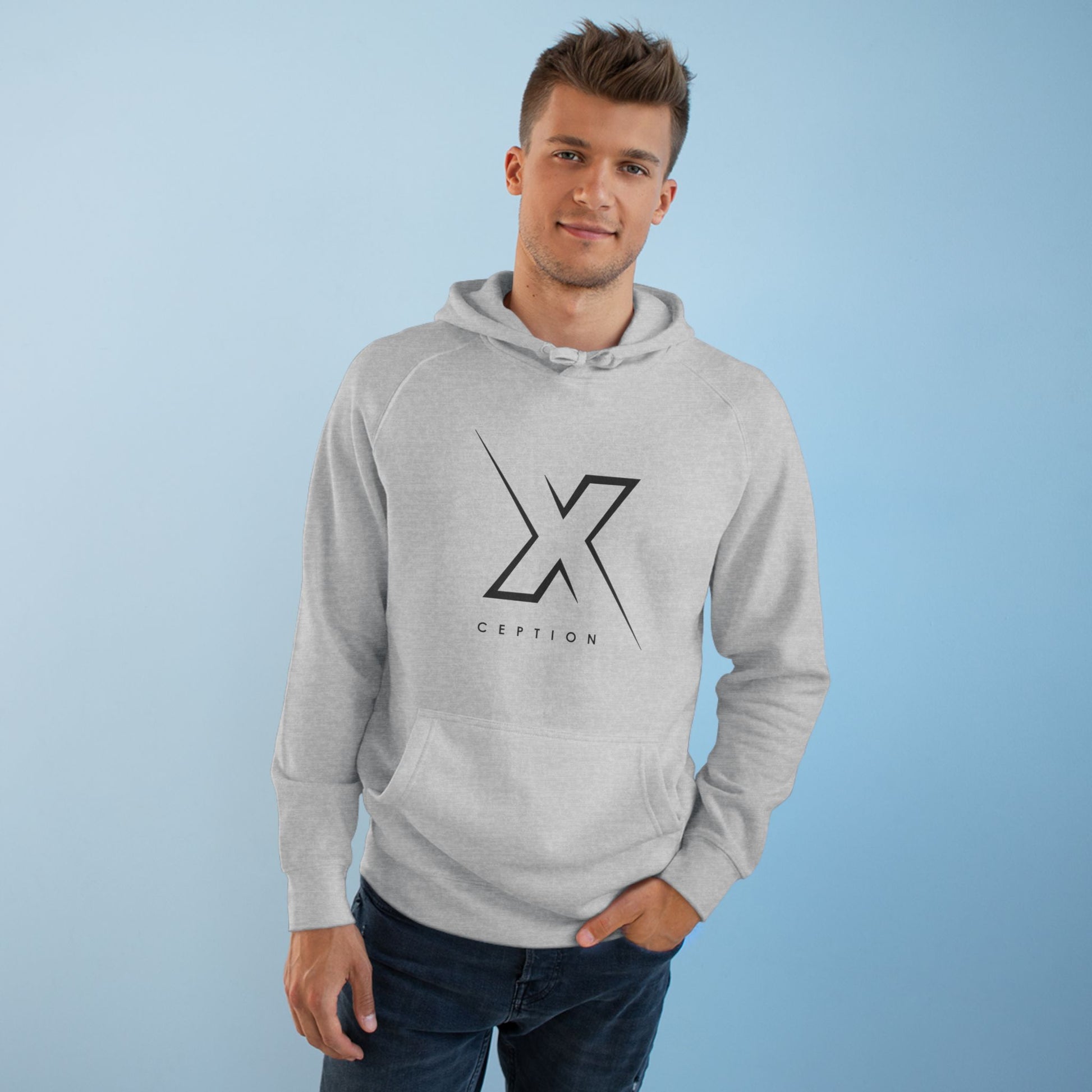 Sweat à capuche graphique X-CEPTION, vêtement décontracté unisexe, sweat-shirt confortable au quotidien, cadeau pour elle ou lui, essentiel à superposer