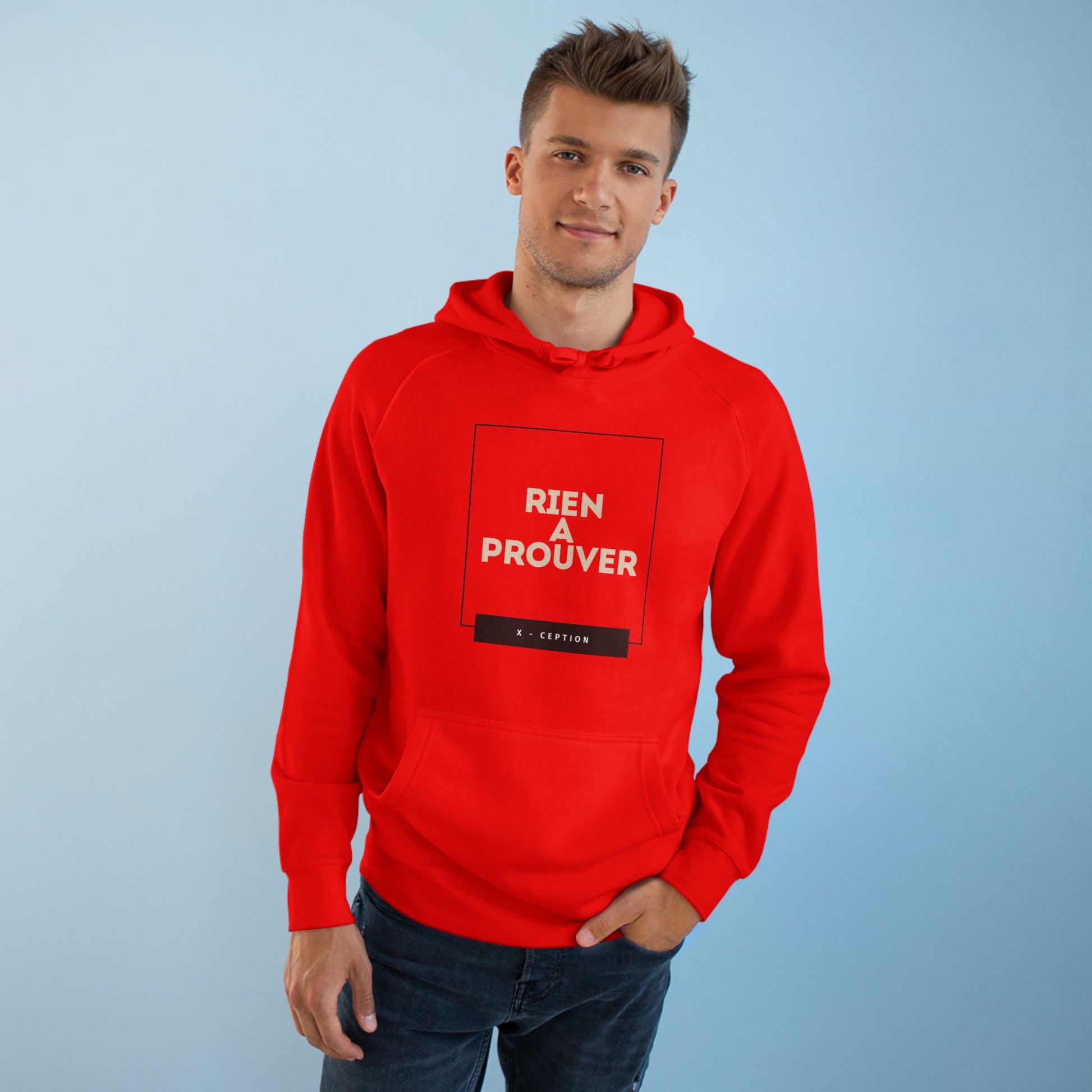 Sweat à capuche unisexe X-CEPTION, mode confortable pour tous, cadeau idéal pour les anniversaires, à porter au quotidien, streetwear tendance