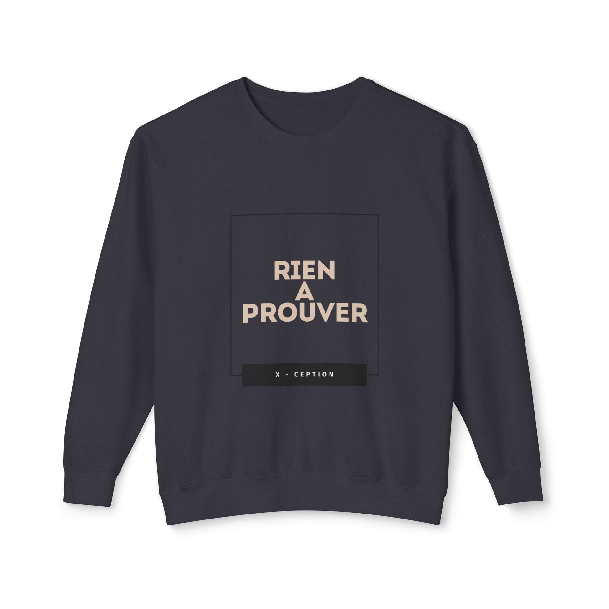 Sweat-shirt ras du cou léger unisexe X-CEPTION au design minimaliste, idéal au quotidien, idéal pour les temps frais et tendance.